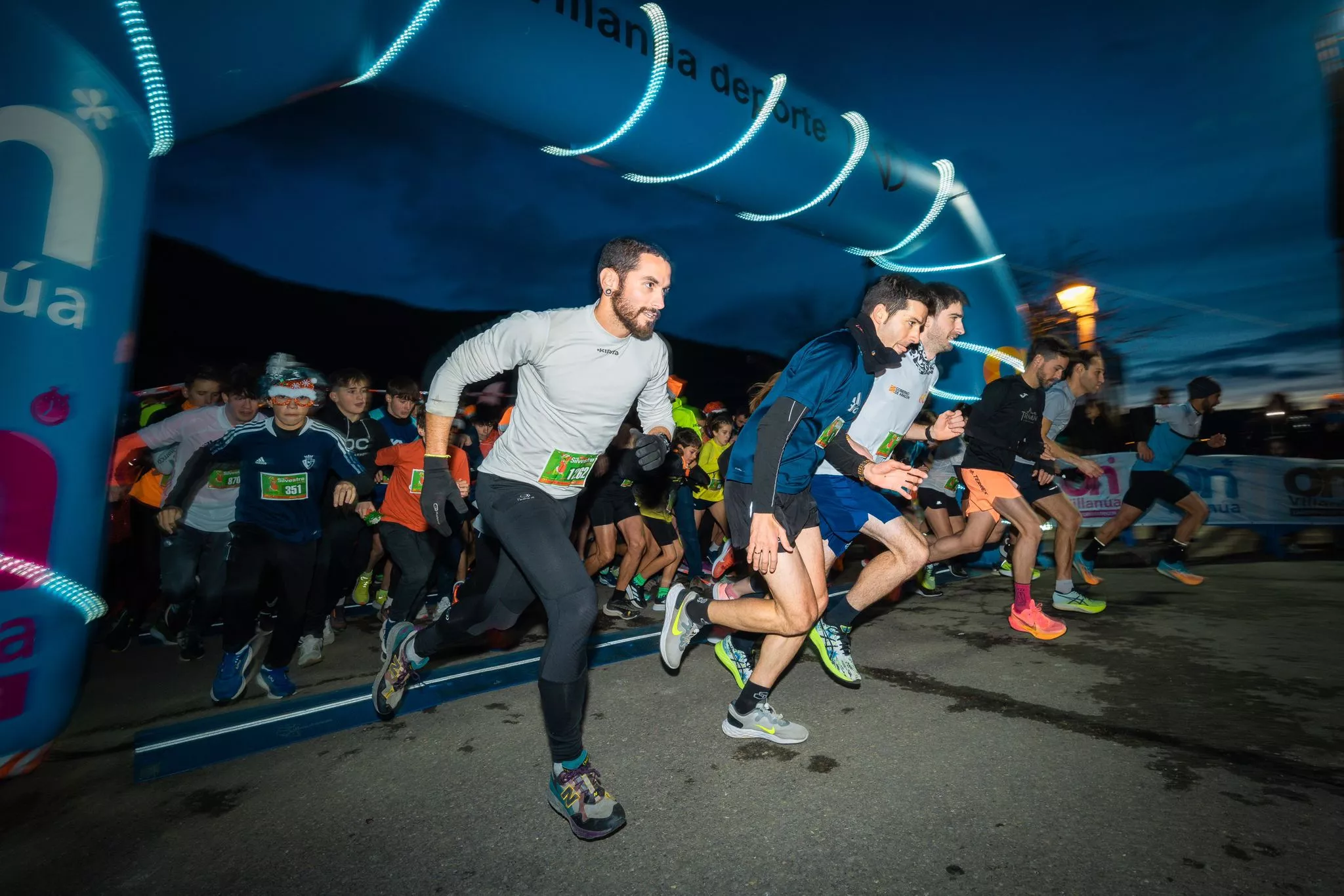 Salida de la San Silvestre de Villanúa. Foto: Turismo Villanúa