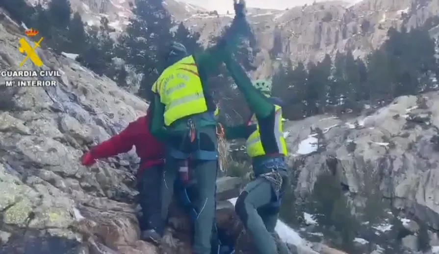 Imagen del rescate, cerca de Bachimaña.