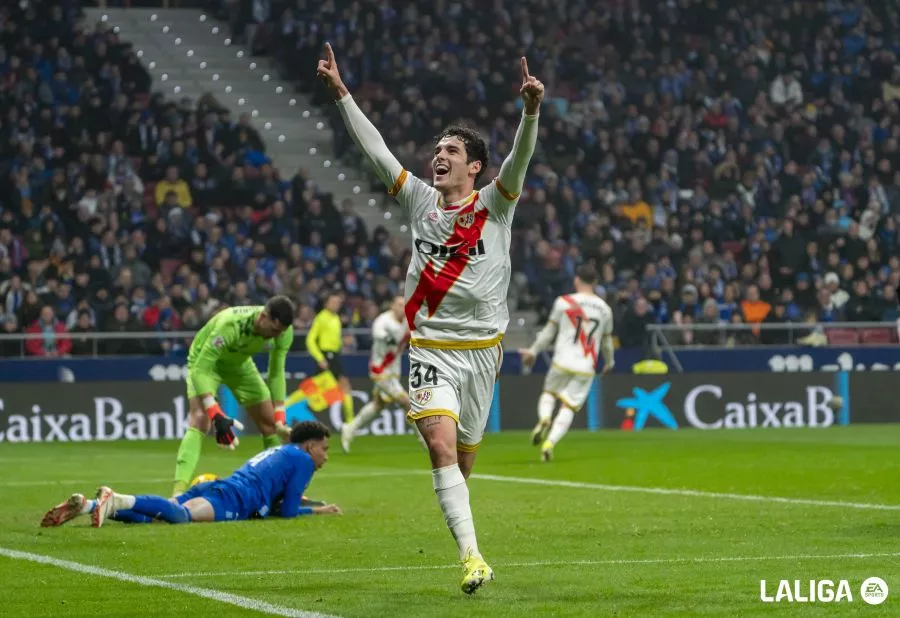 Camello celebra uno de los dos goles que le ha metido al Getafe este martes.