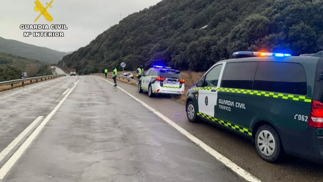 Fotografía del lugar del accidente en Villanúa
