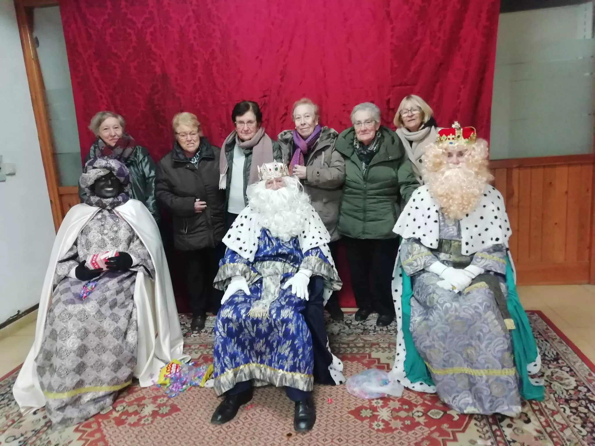 Los Reyes Magos en el municipio de Biscarrués. Fotos Lola Giménez