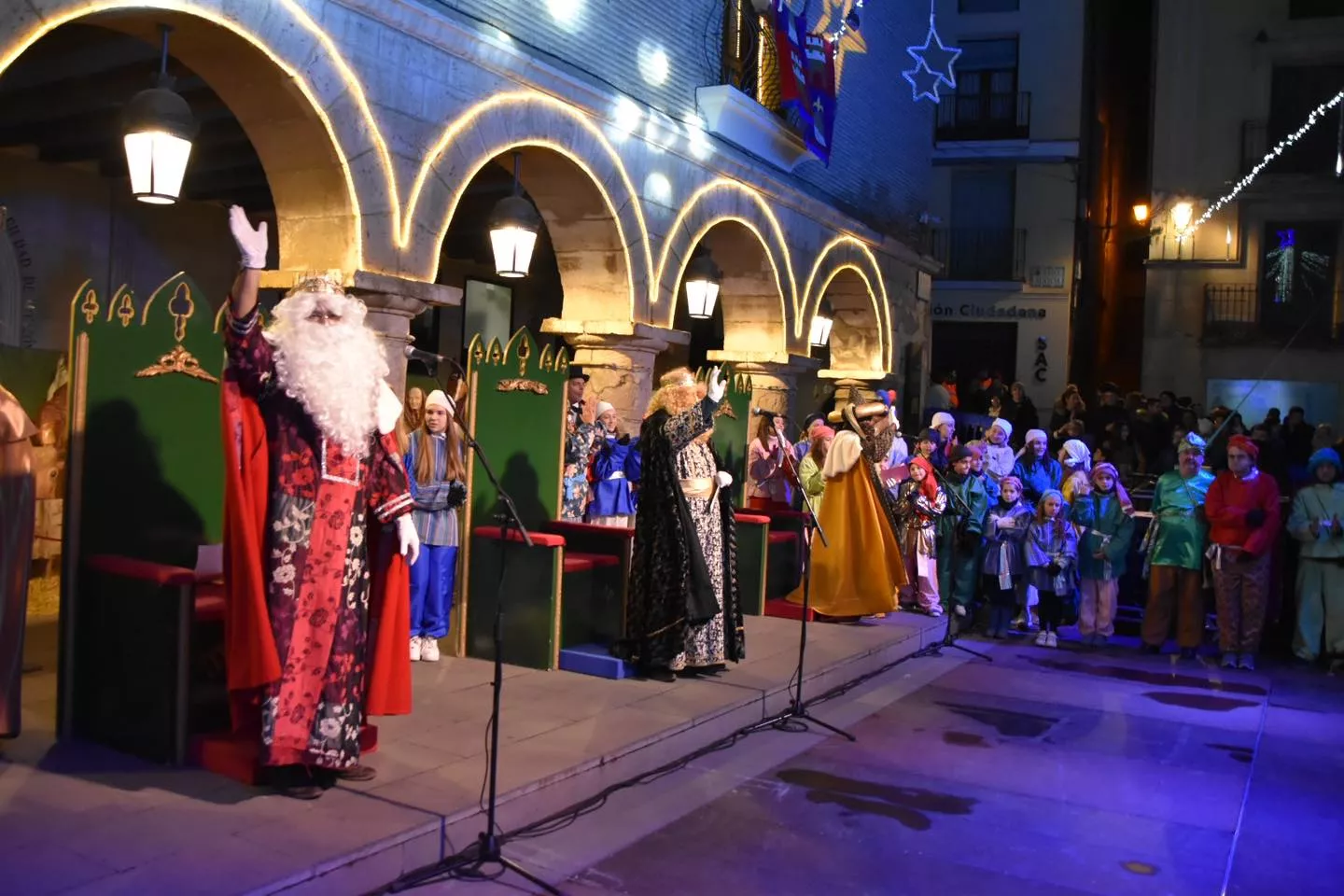 Los Reyes Magos en Monzón.