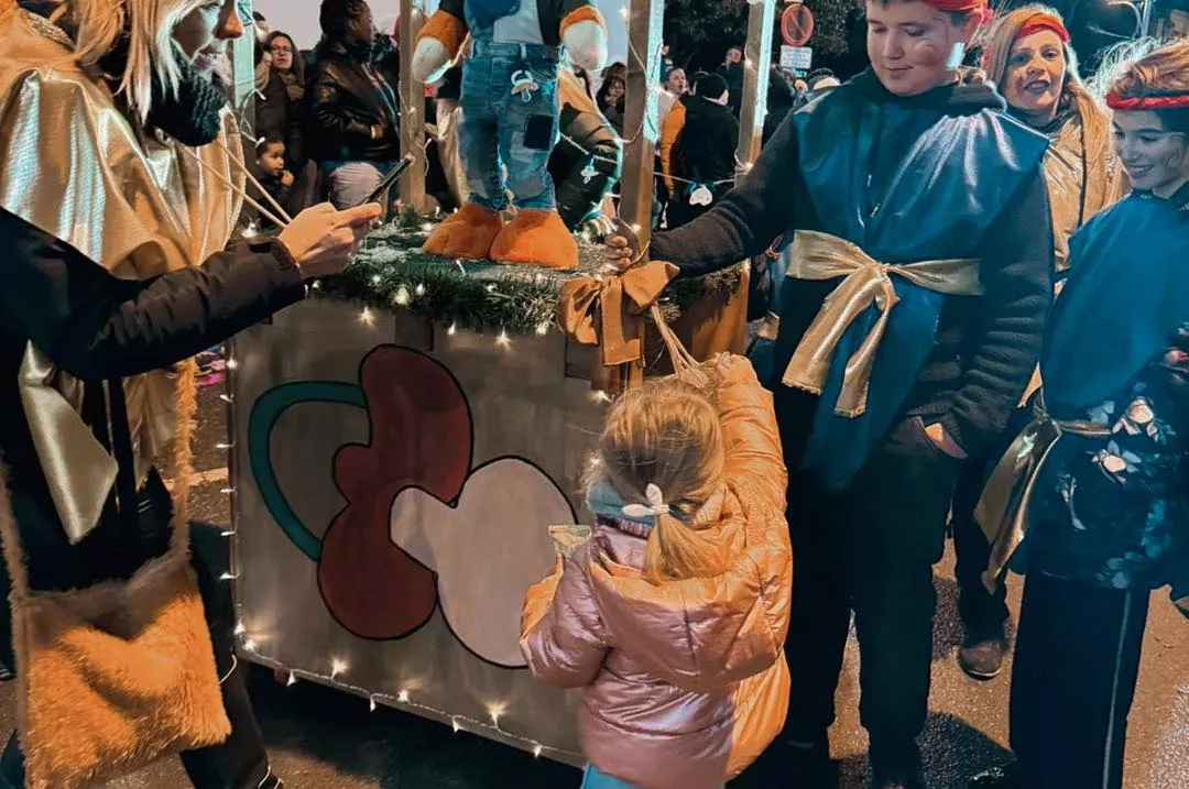 Reyes Magos en Binéfar. Foto Ayuntamiento de Binéfar