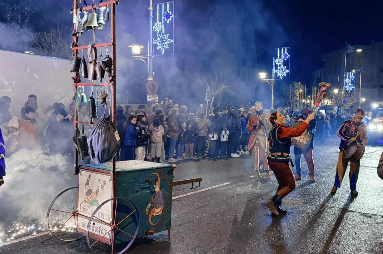 Reyes Magos en Binéfar. Foto Ayuntamiento de Binéfar