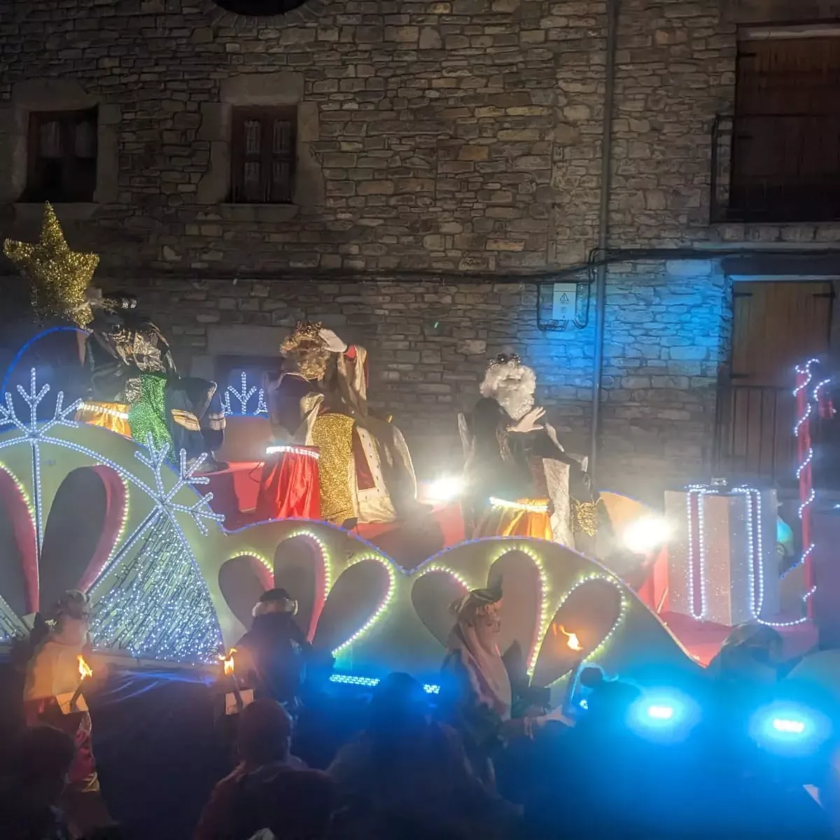Los Reyes Magos visitan Boltaña. Foto: Ayuntamiento de Boltaña