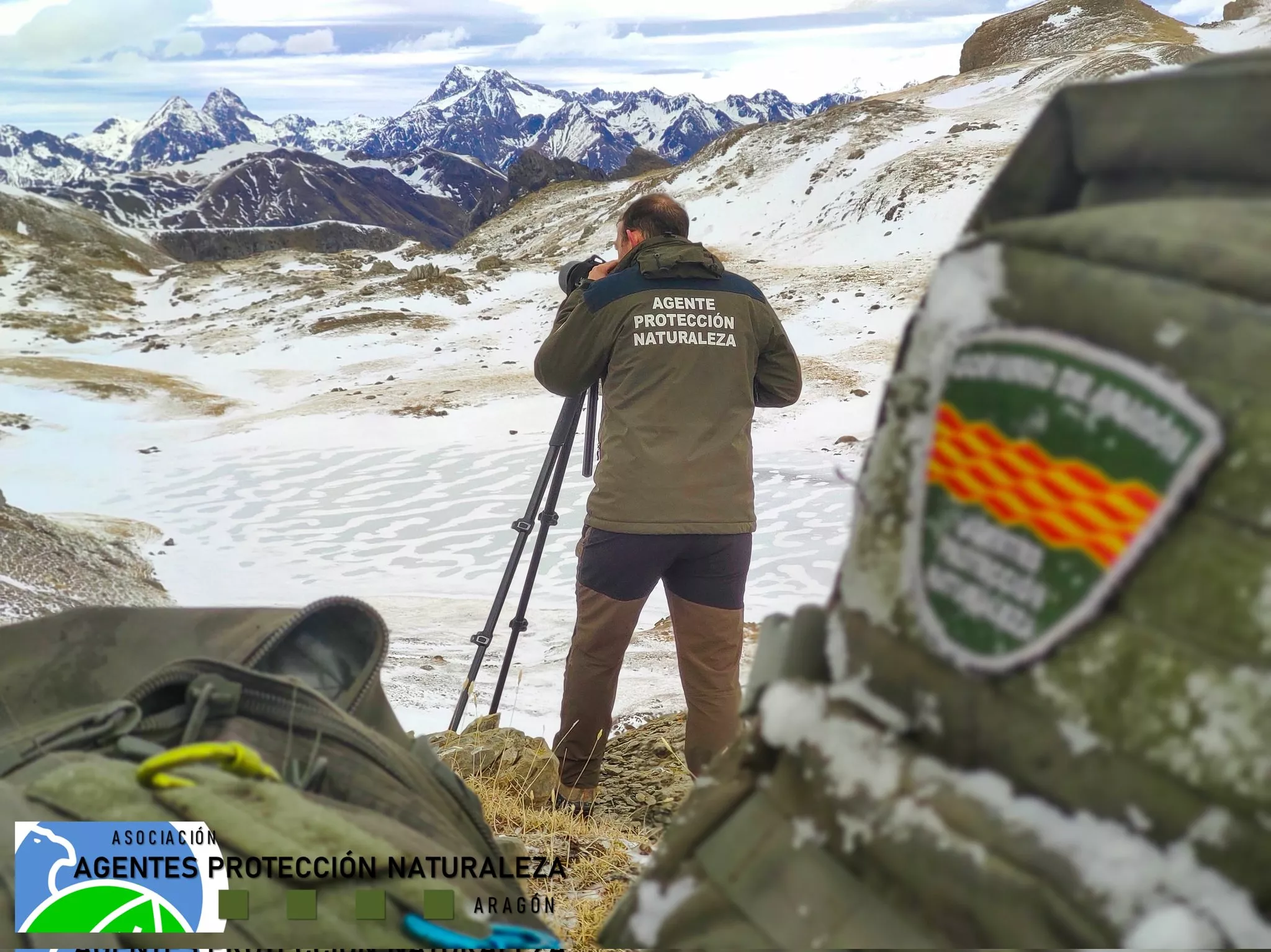 Imagen de un APN en una de las actividades que desarrollan en el medio natural. Foto: AAPNA