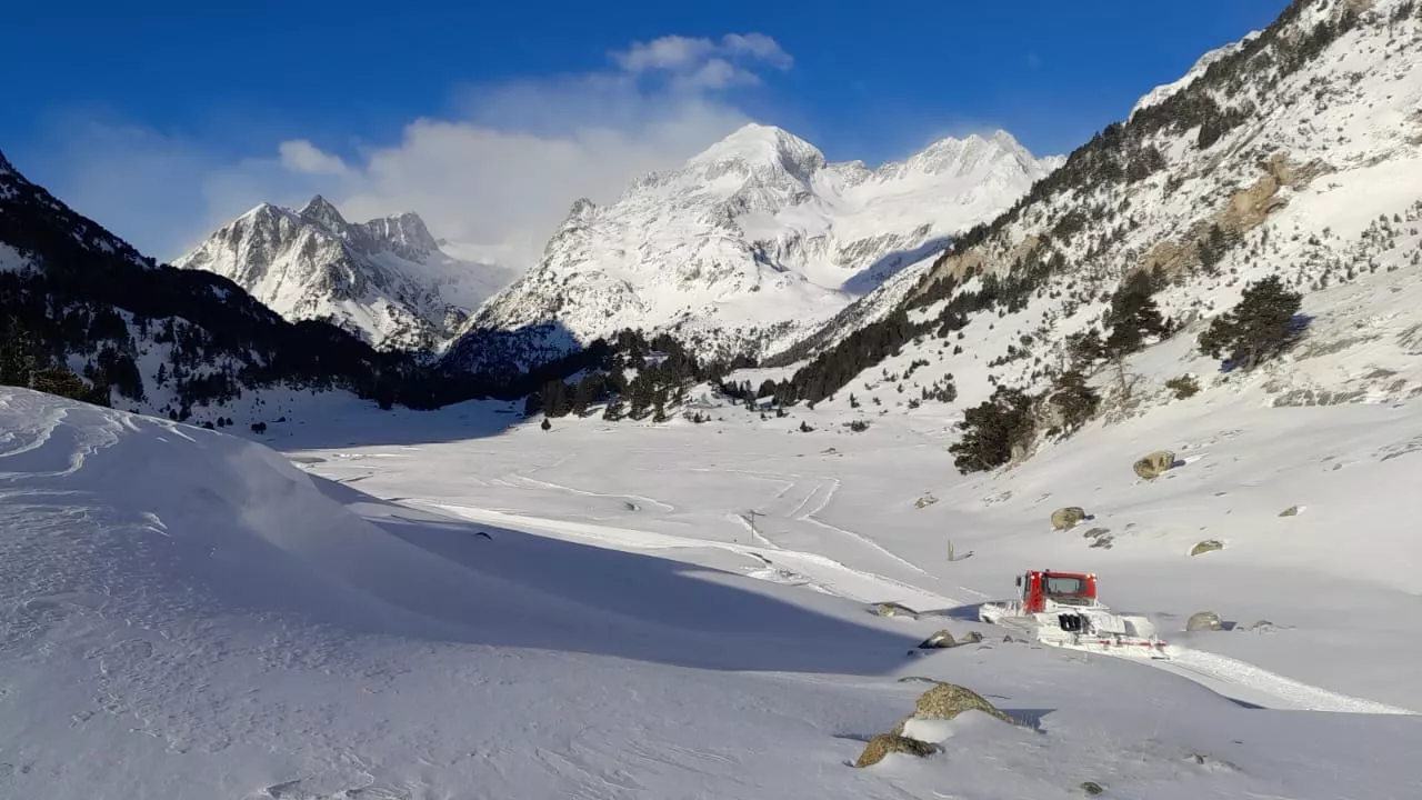 A las últimas nevadas se suma la entrada de una dana que va a dejar más precipitaciones en el norte de Huesca.