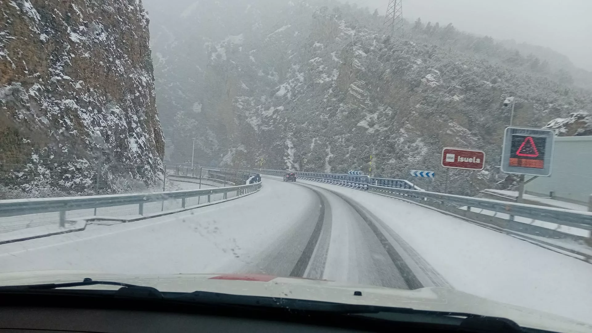 Transportes advierte de que se puede complicar la circulación en carreteras de la provincia de Huesca.