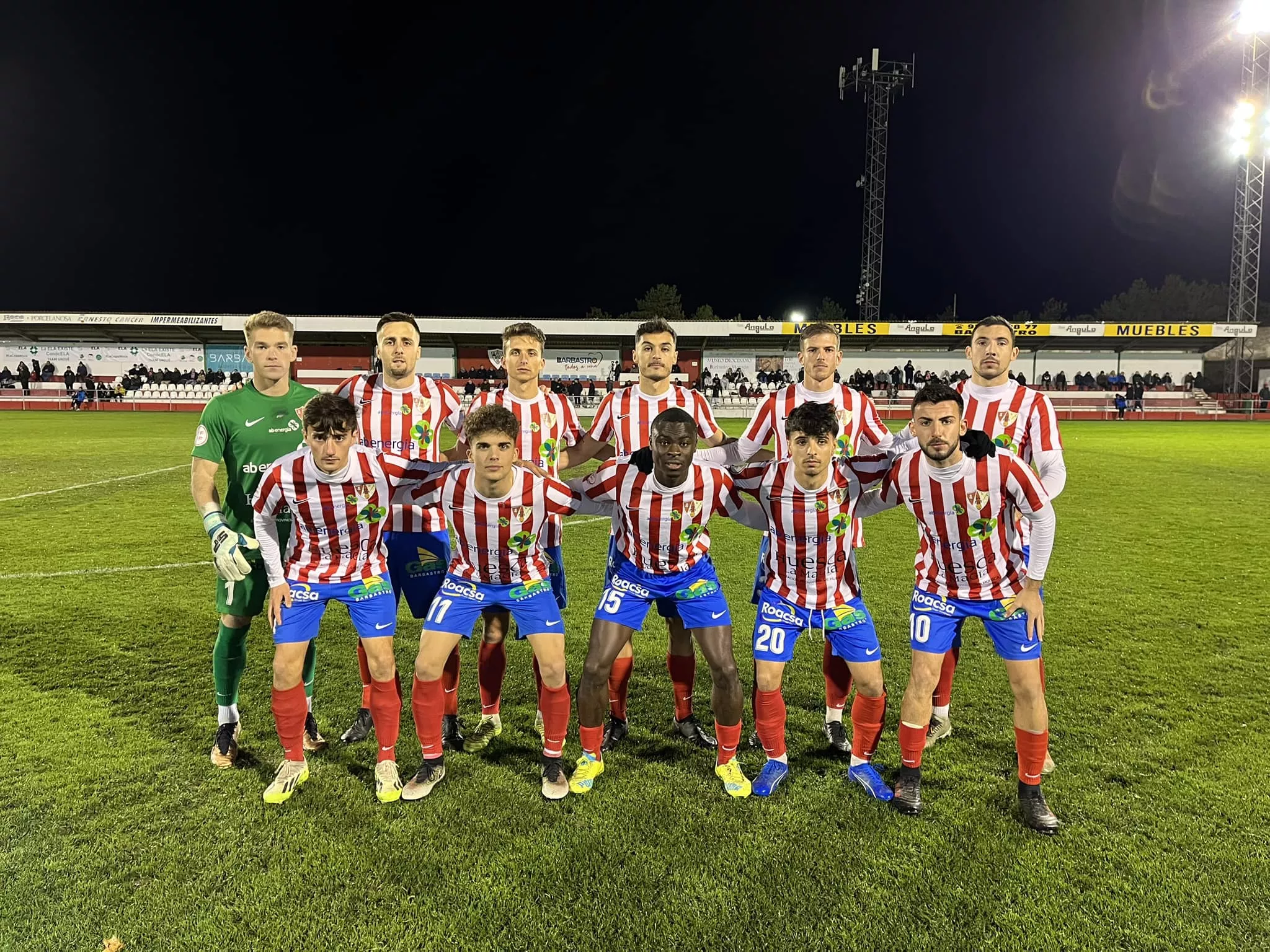 Once del Barbastro este miércoles ante el Gernika. 