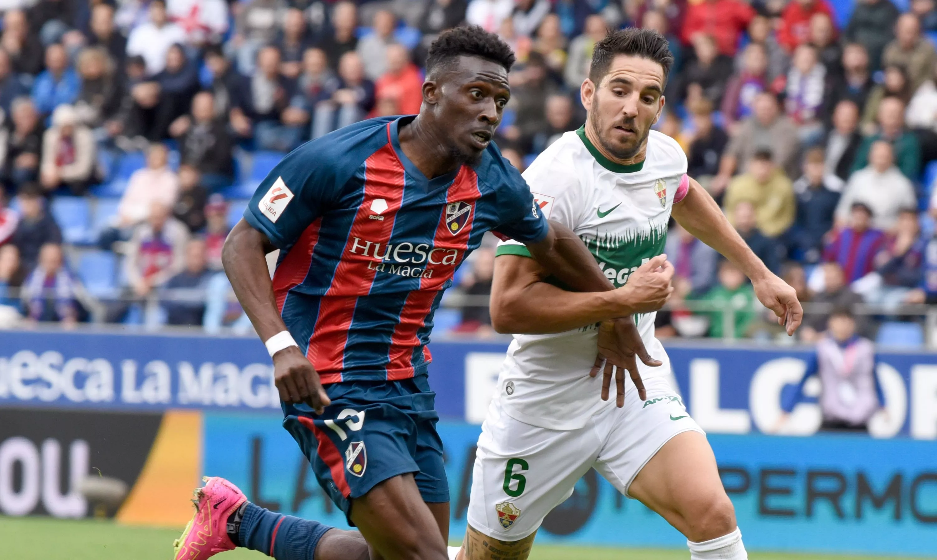 Abou Kanté, en su última comparecencia en liga contra el Elche.