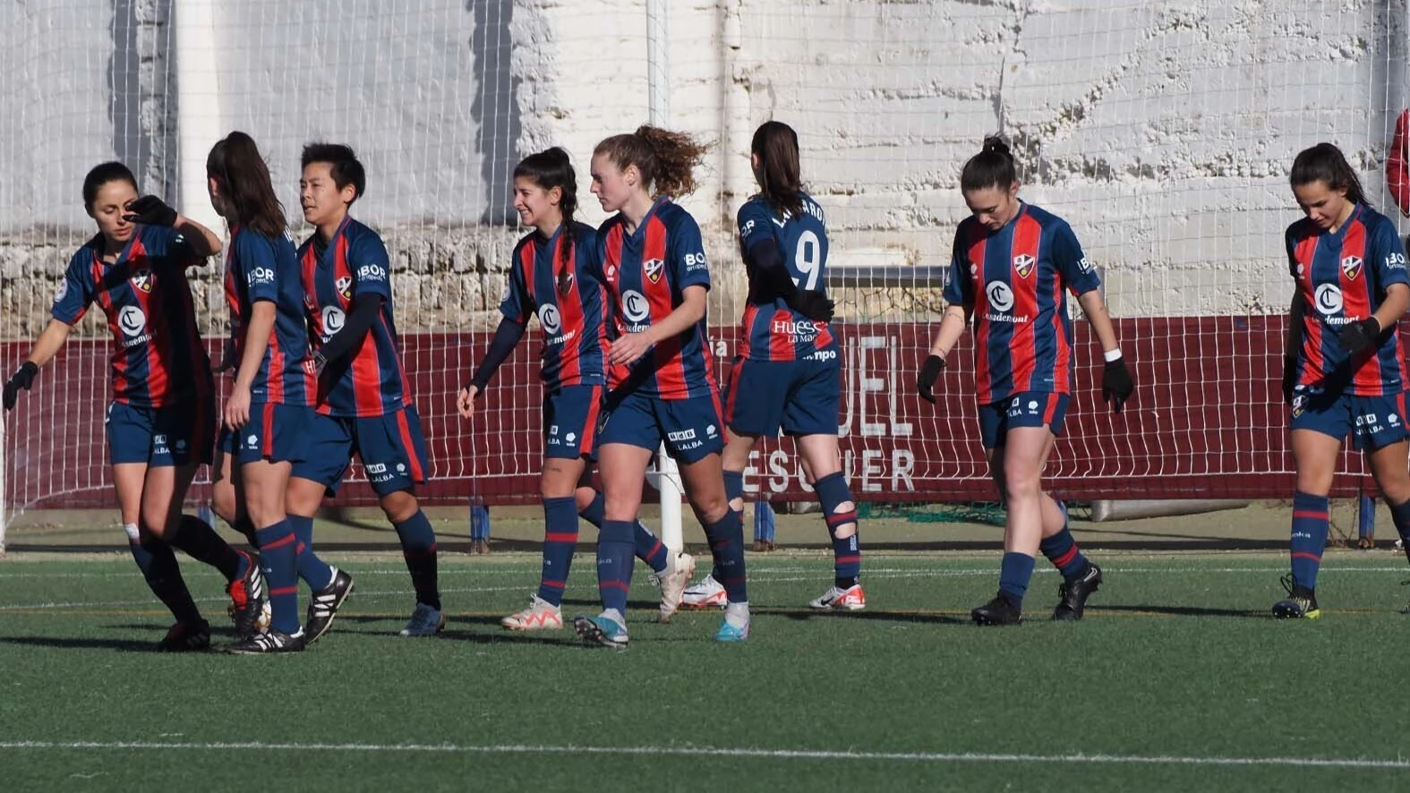 La SD Huesca Femenino en una foto de archivo de esta temporada. Foto: SD Huesca