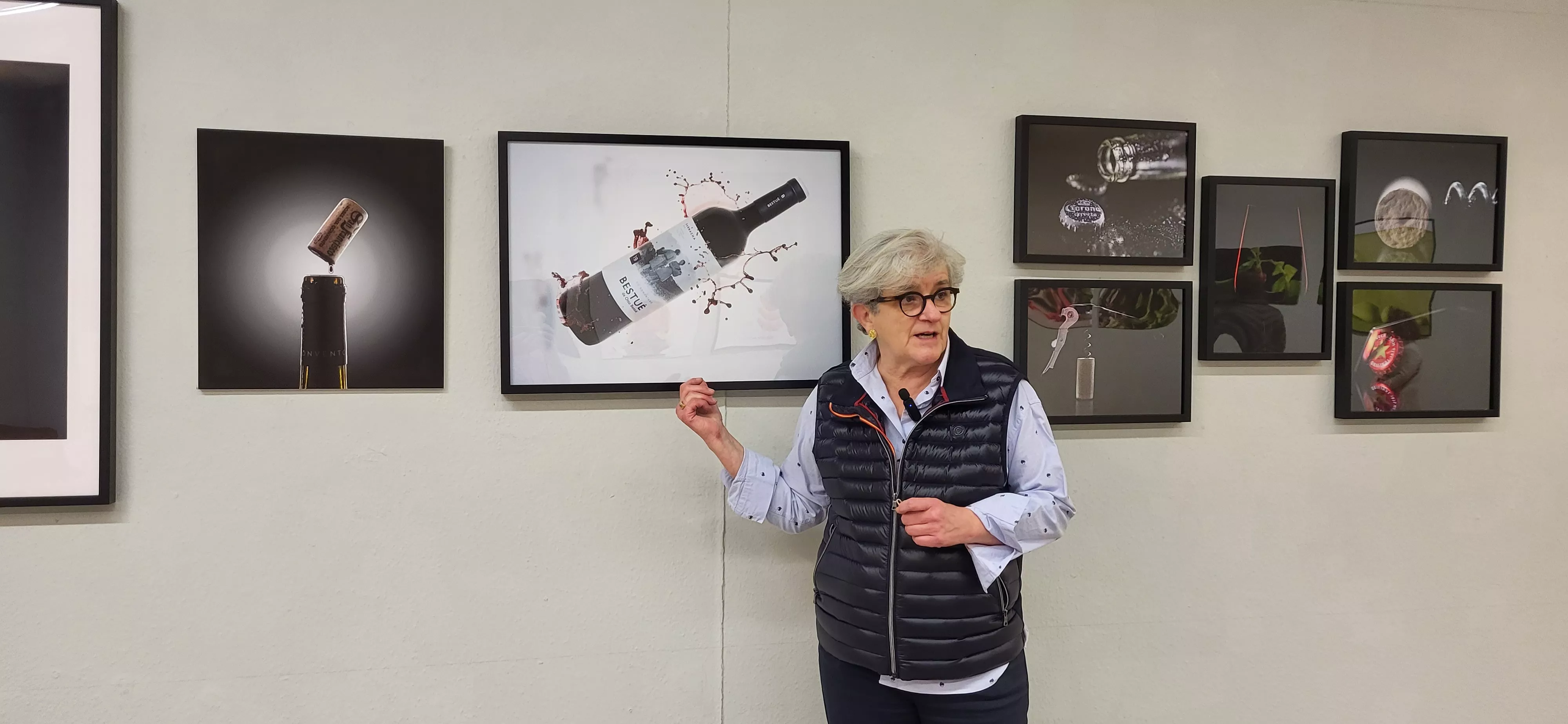 Inauguración de la exposición de Beatriz López en el Centro Cultural Manuel Benito Moliner de Huesca. Foto Mercedes Manterola