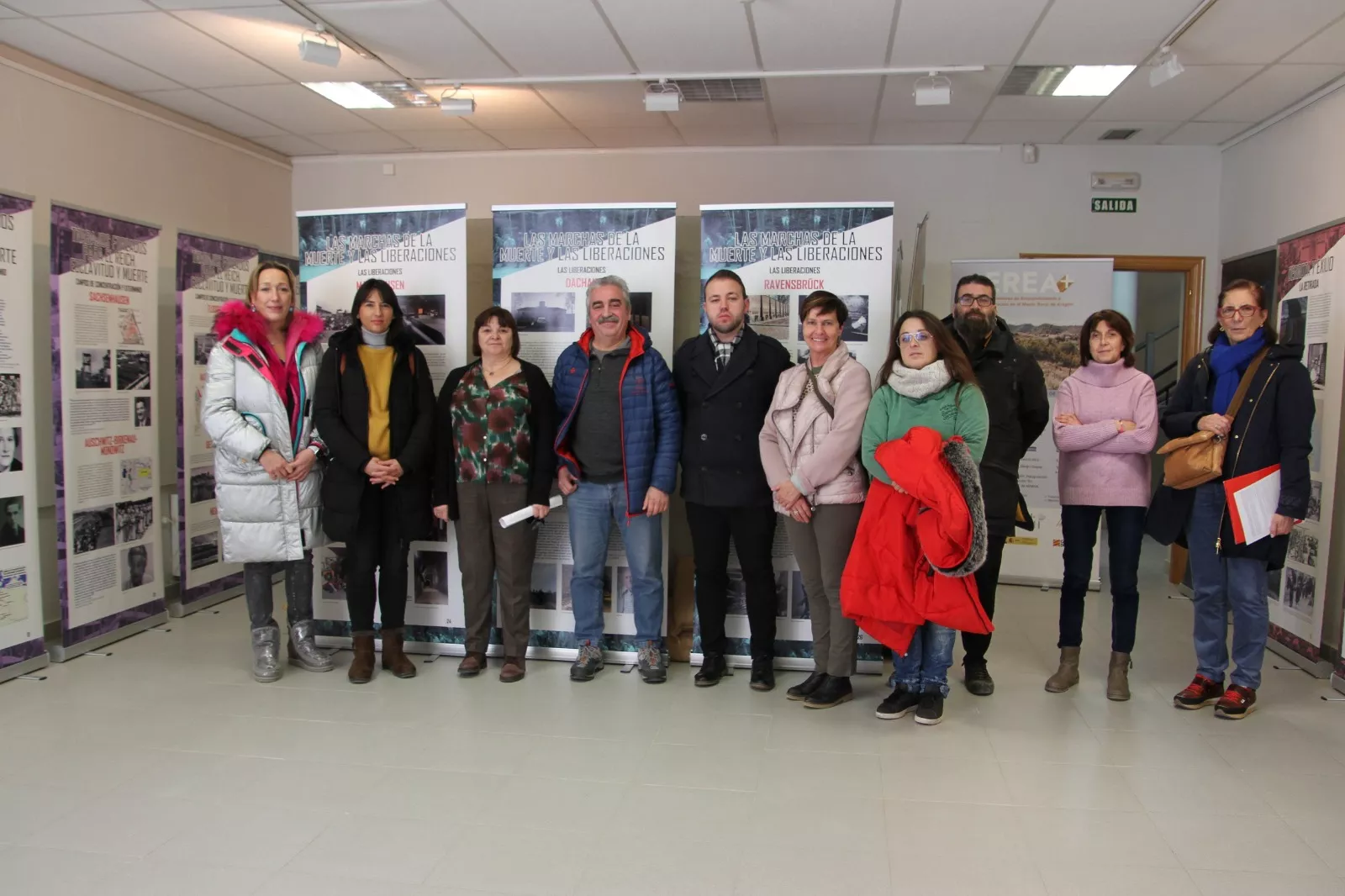 Exposición sobre republicanos españoles víctimas del nazismo en Robres. Foto Carlos Neofato 