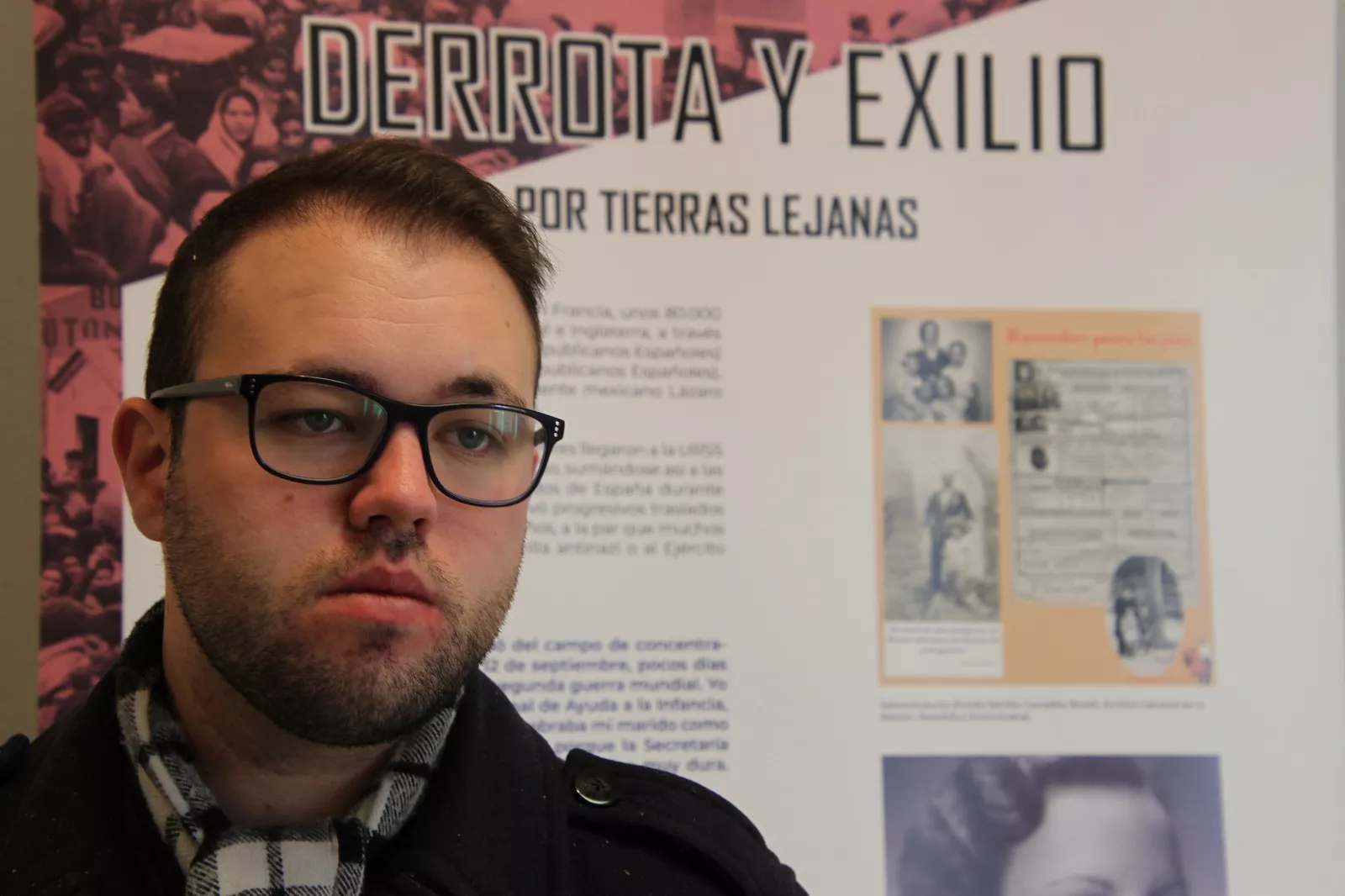 Exposición sobre republicanos españoles víctimas del nazismo en Robres. Foto Carlos Neofato 