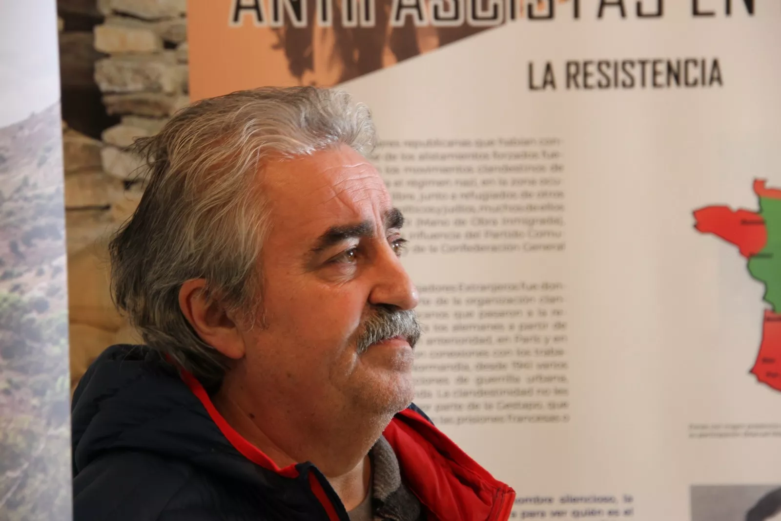Exposición sobre republicanos españoles víctimas del nazismo en Robres. Foto Carlos Neofato 