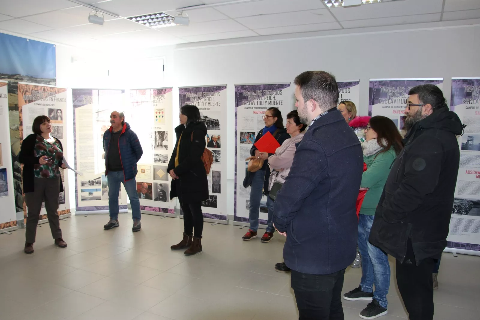 Exposición sobre republicanos españoles víctimas del nazismo en Robres. Foto Carlos Neofato