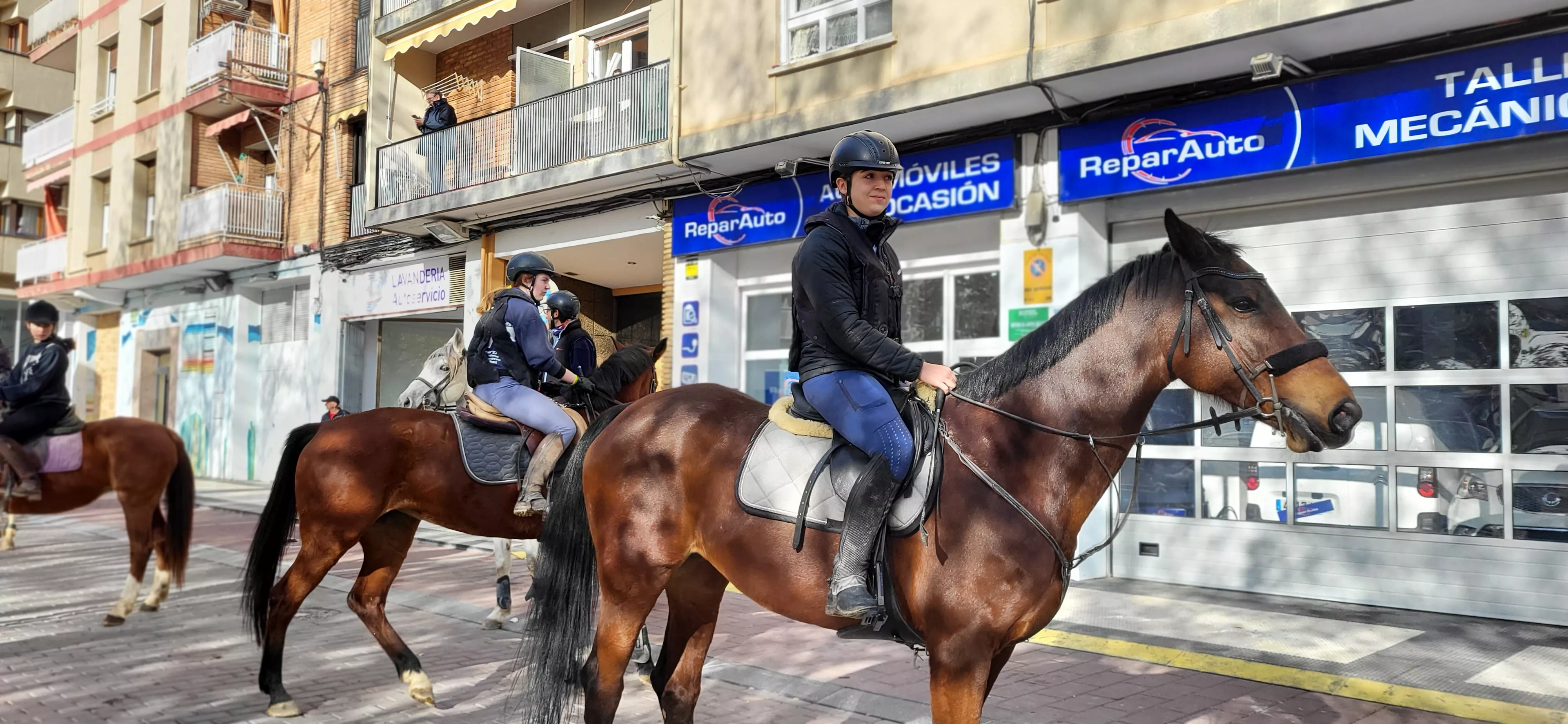 Tradicional bendición de animales por San Antón en Huesca. Foto: Mercedes Manterola