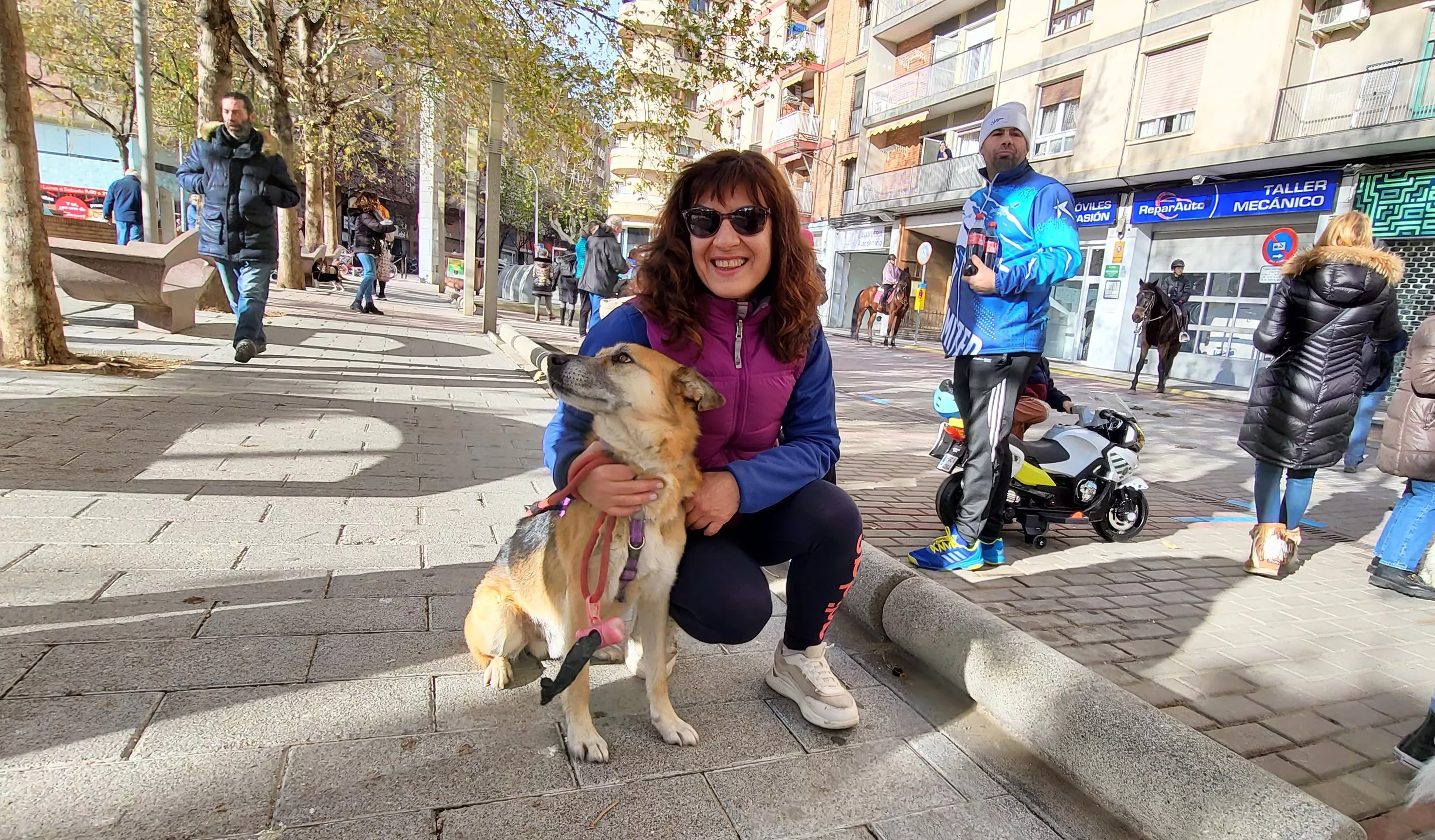 Tradicional bendición de animales por San Antón en Huesca. Foto: Mercedes Manterola