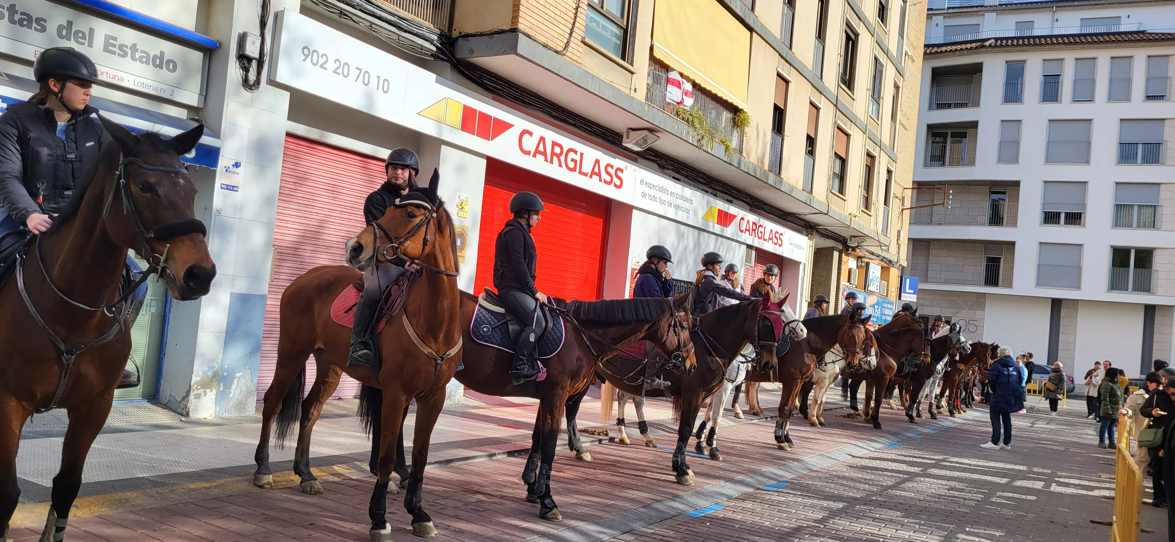 Tradicional bendición de animales por San Antón en Huesca. Foto: Mercedes Manterola