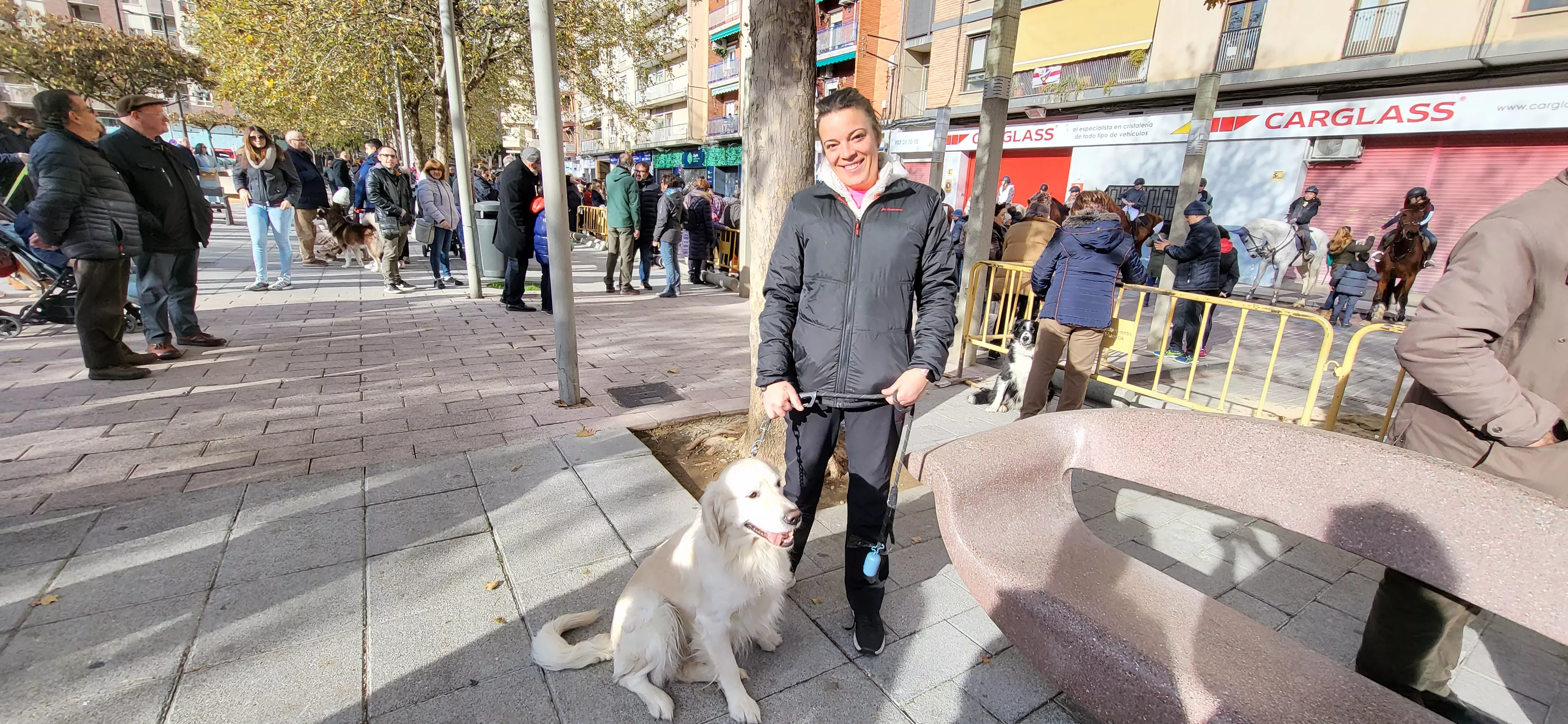 Tradicional bendición de animales por San Antón en Huesca. Foto: Mercedes Manterola