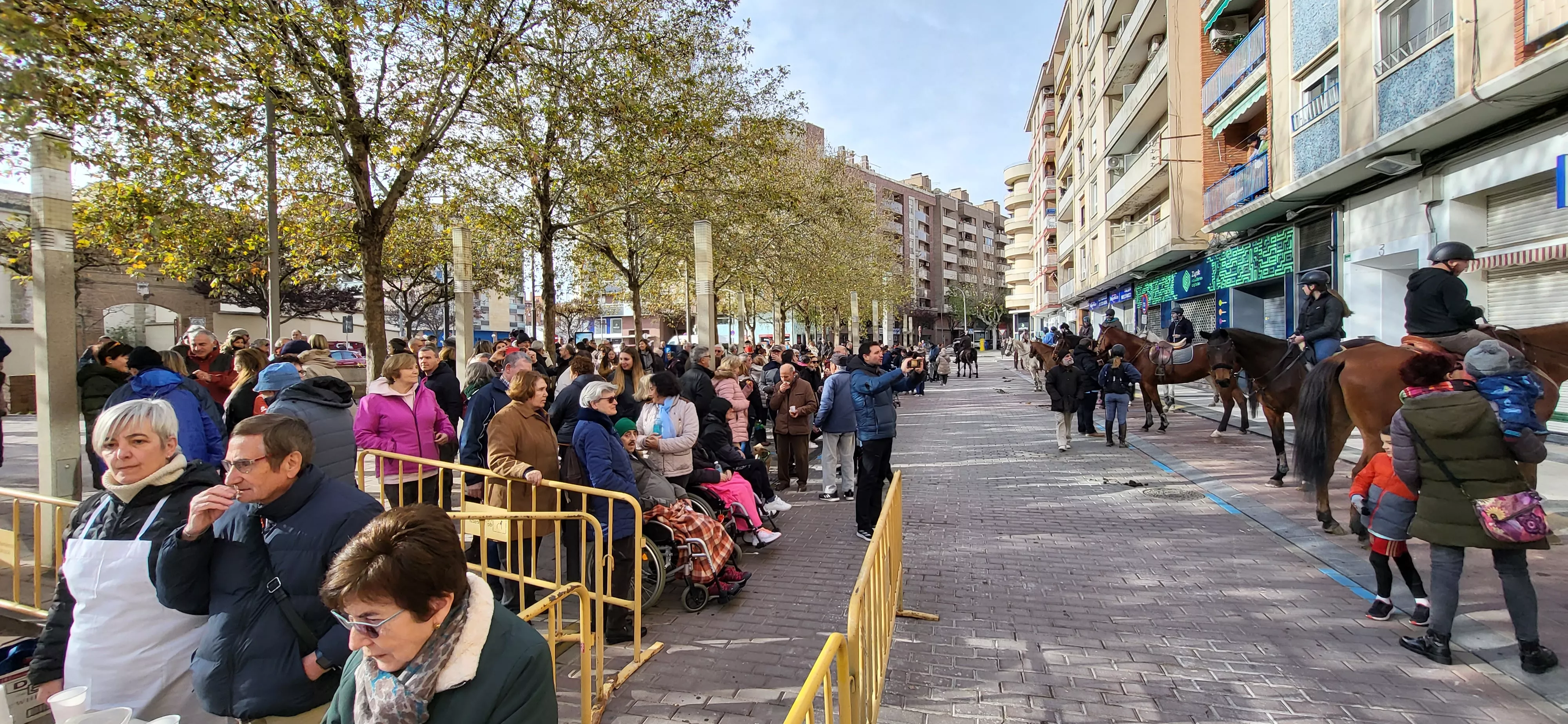 Tradicional bendición de animales por San Antón en Huesca. Foto: Mercedes Manterola