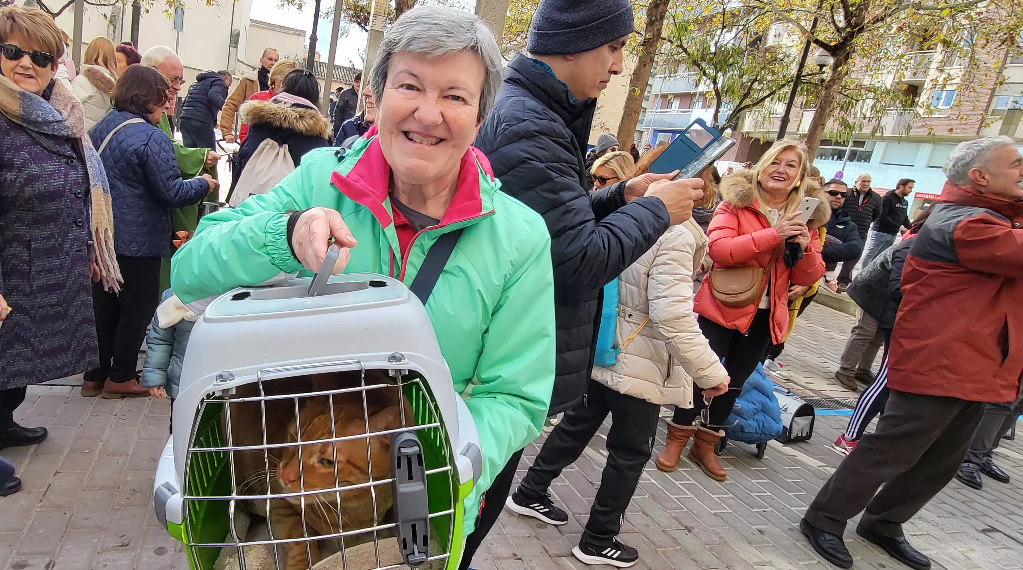 Tradicional bendición de animales por San Antón en Huesca. Foto: Mercedes Manterola