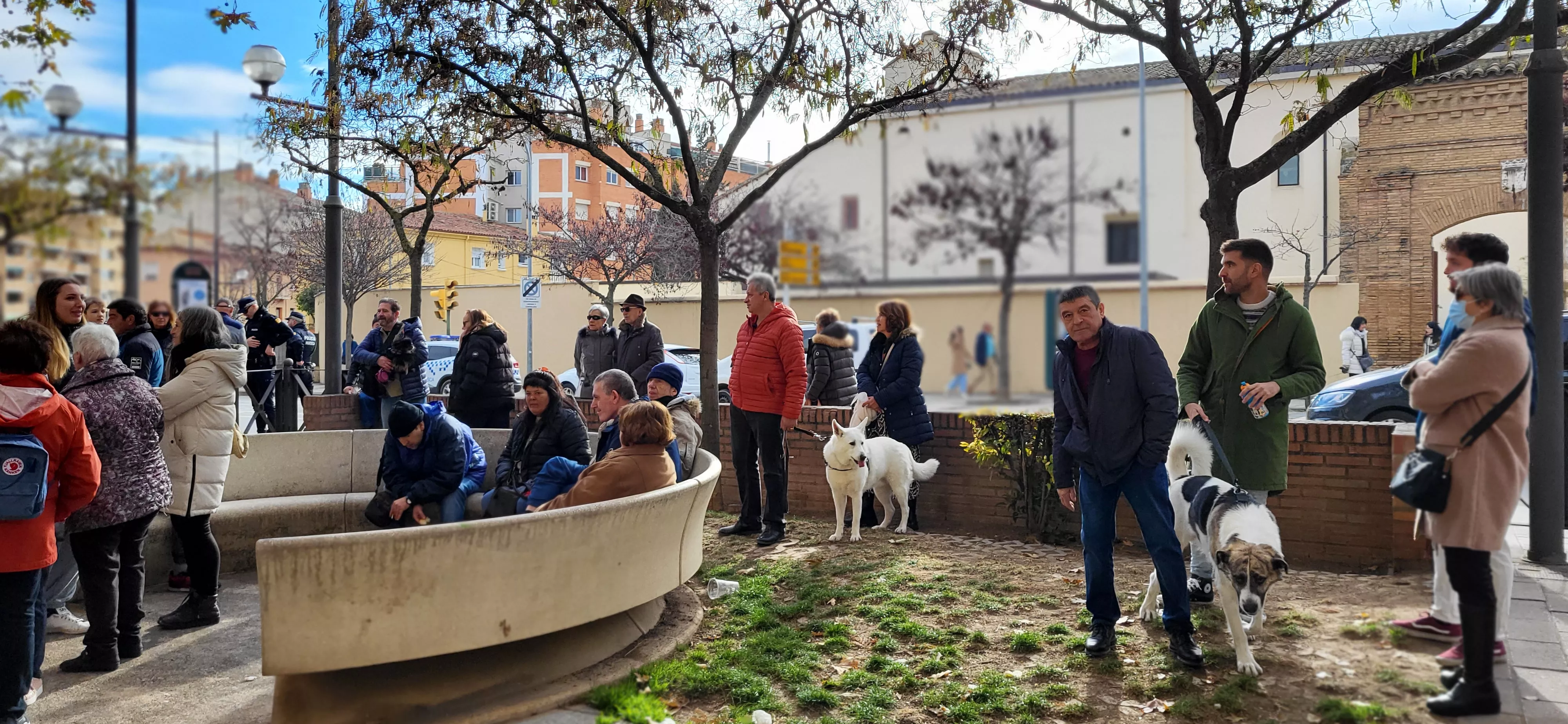 Tradicional bendición de animales por San Antón en Huesca. Foto: Mercedes Manterola