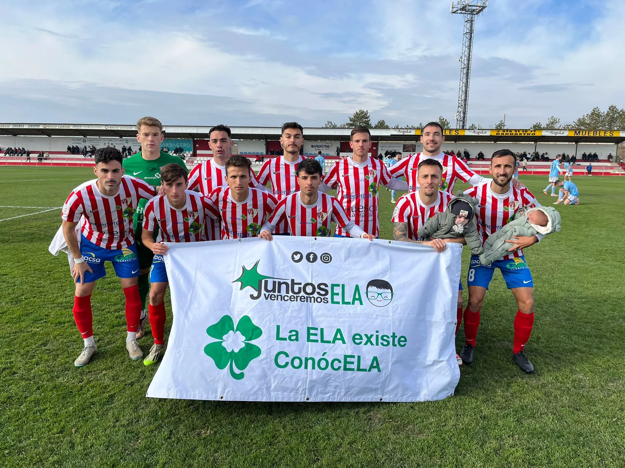 Once del Barbastro ante el Brea.