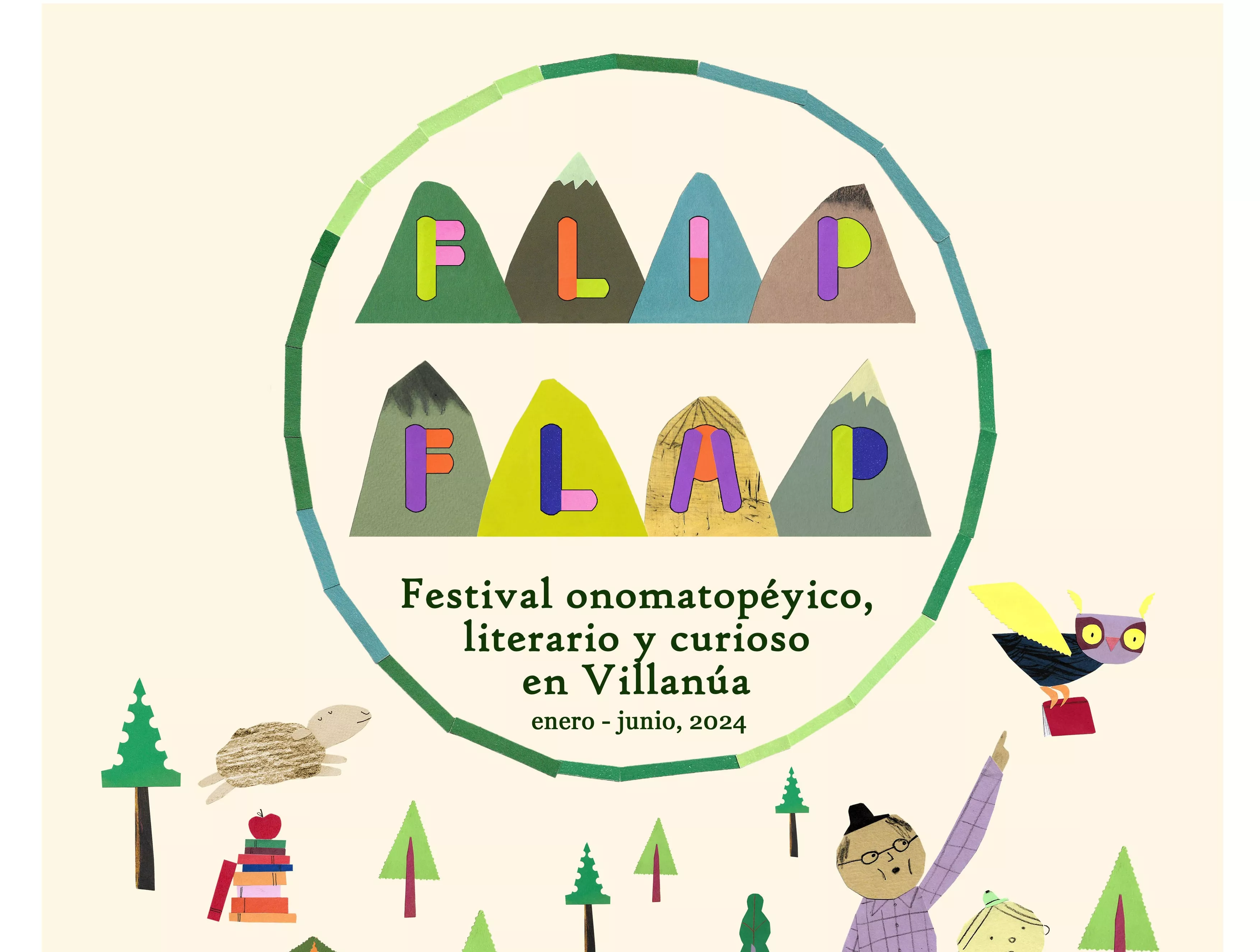 Parte del cartel del Festival Flip Flap de Villanúa.