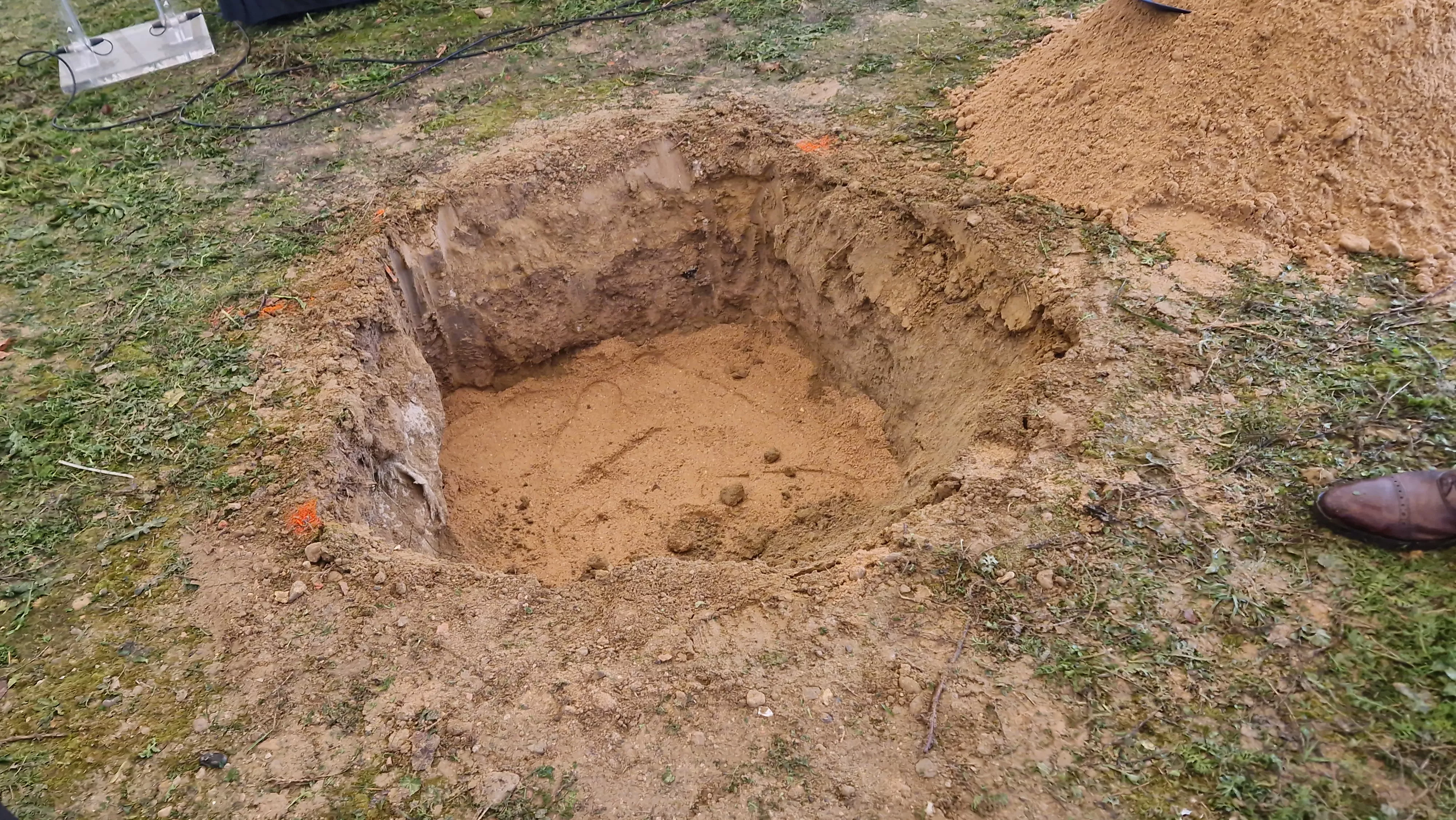 Primera piedra del nuevo Centro de Salud del Perpetuo Socorro de Huesca. Foto Myriam Martínez