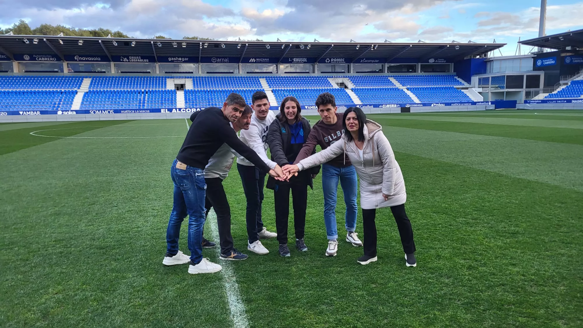 Inicio de la campaña "¡Huesca: sí se puede!". Foto J.G.A.