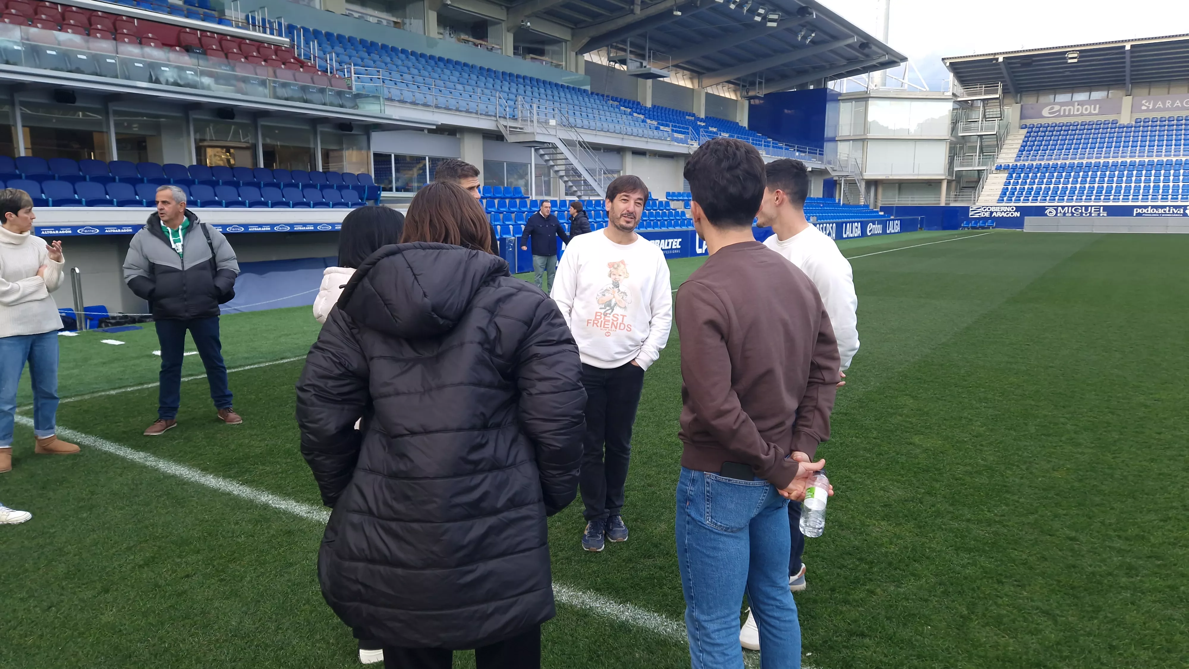 Inicio de la campaña "¡Huesca: sí se puede!". Foto Myriam Martínez