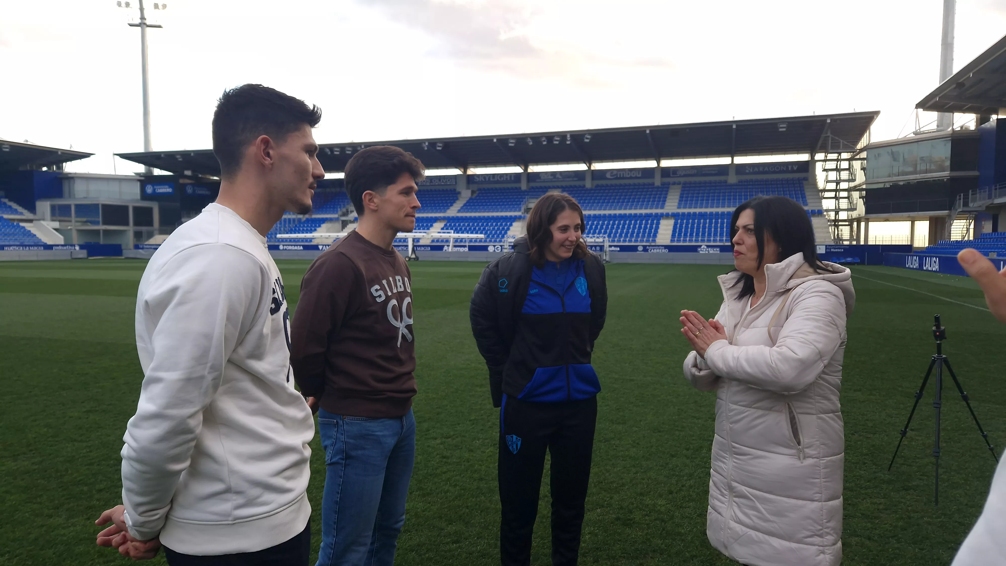 Inicio de la campaña "¡Huesca: sí se puede!". Foto Myriam Martínez