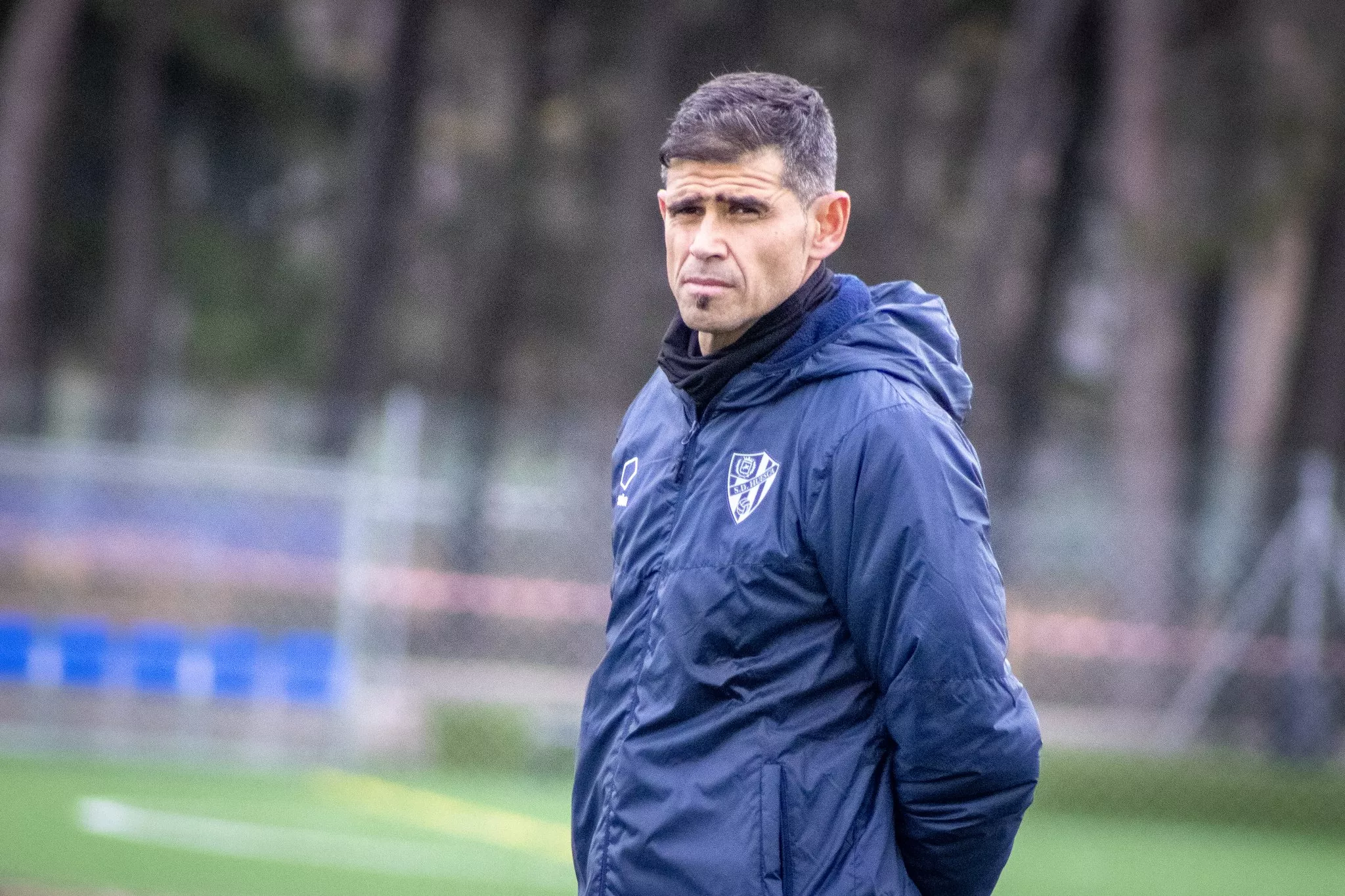 Antonio Hidalgo, míster del Huesca.