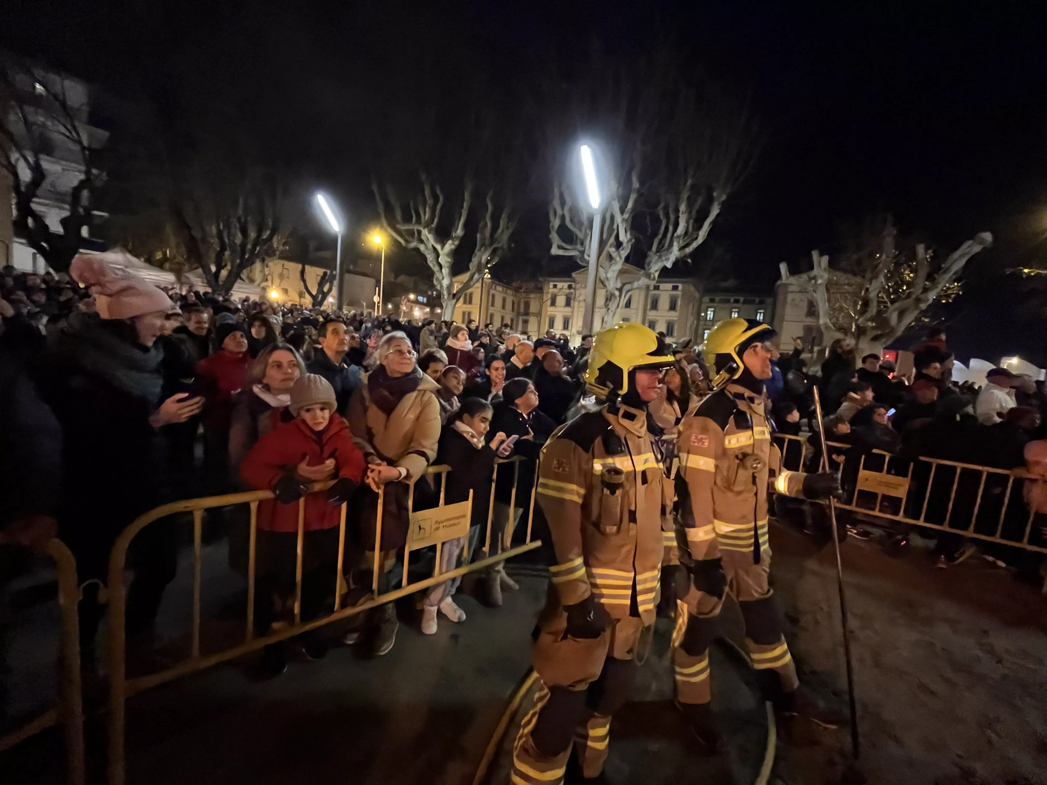 Hoguera de San Vicente en Huesca. Foto Mercedes Manterola