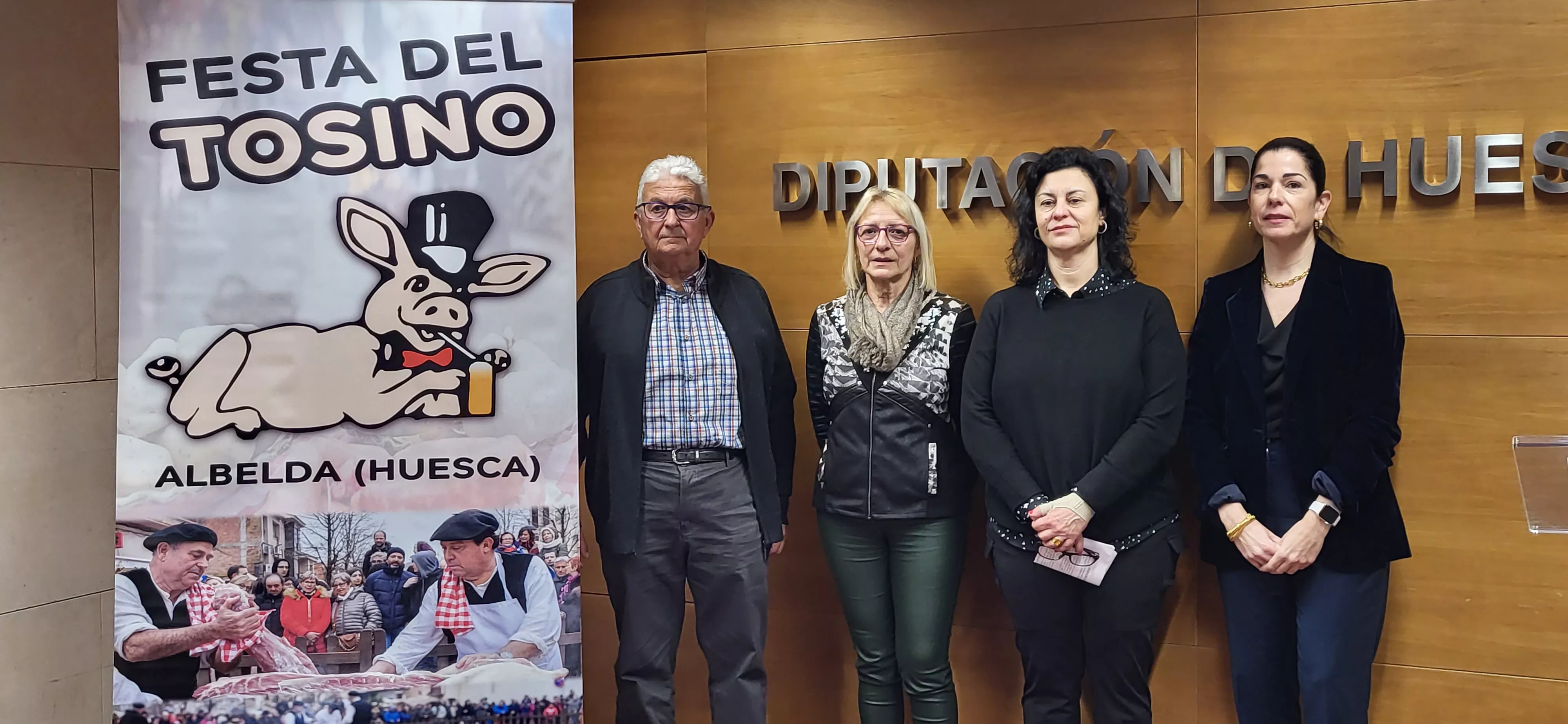 Presentación de la 35 Festa del Tosino que se celebra el 28 de enero en Albelda. 