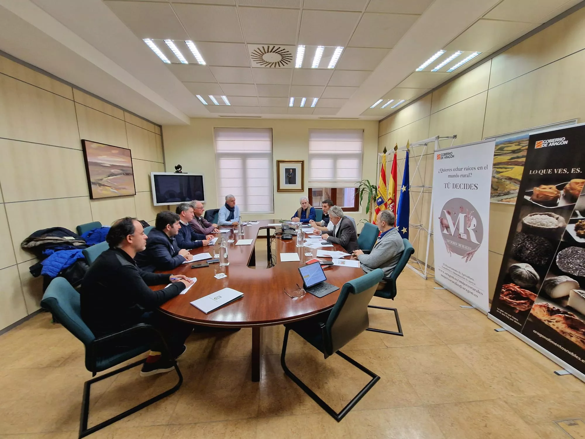 La Federación Aragonesa de Caza traslada las reivindicaciones del sector al consejero Samper.