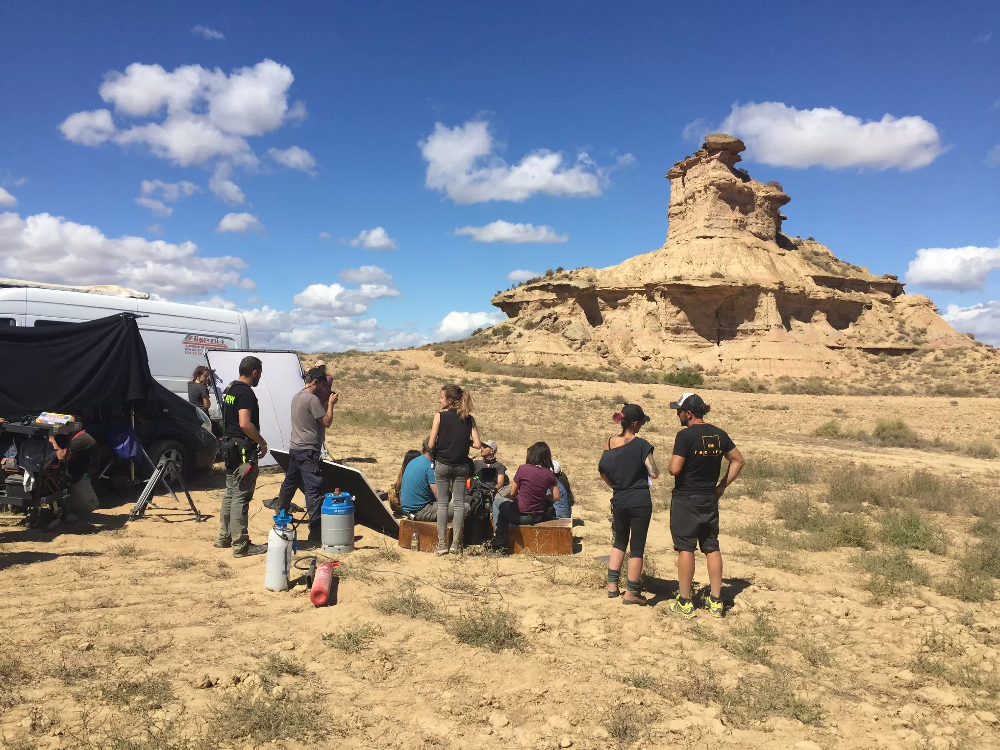 Los Monegros se ha convertido en un lugar cada vez más solicitado por el sector audiovisual.