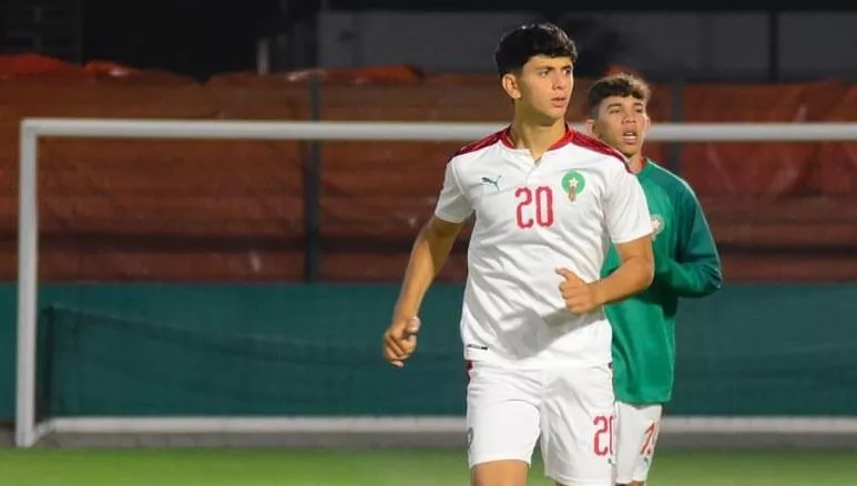 Ayman Arguigue, con Marruecos Sub 20.