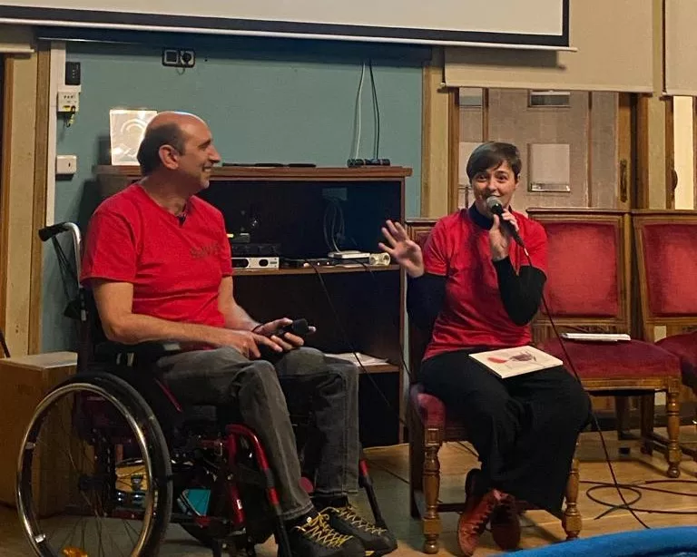 Jasón Zamora con Sandrá Araguás. 