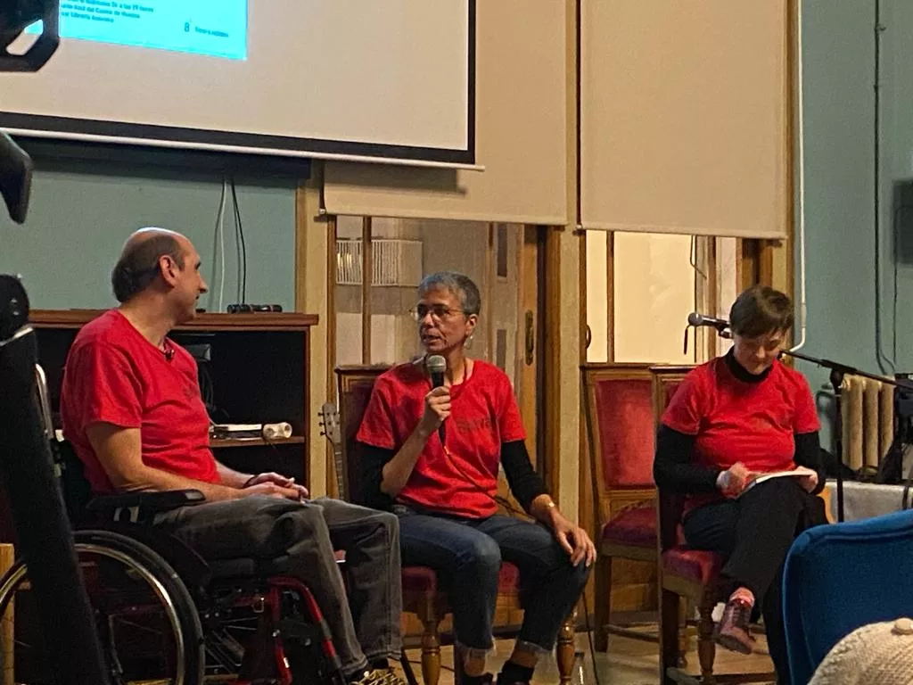 Jasón Zamora, Rosa Mai y Sandra Araguás.