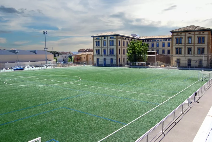 Campo de fútbol de la Universidad de Huesca.