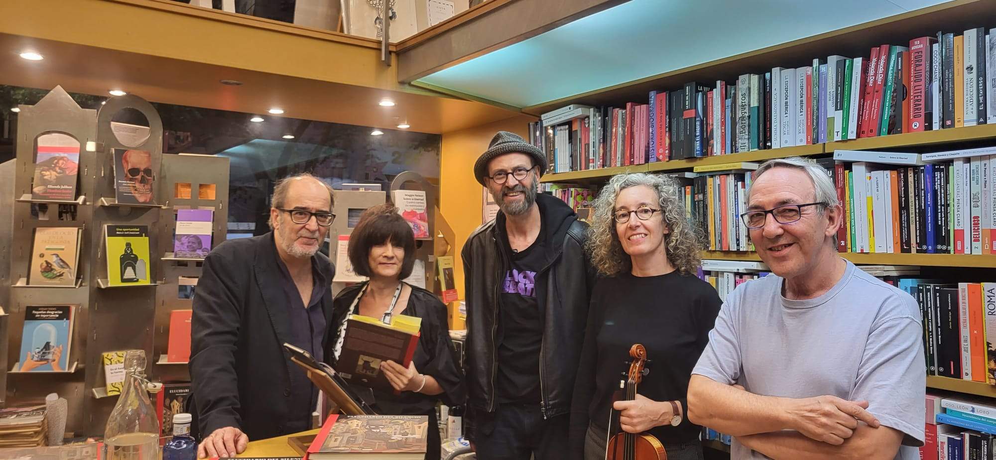 David Vela, Rosa Tabernero, Javi Hernández, Raquel Sobrino y Chema Aniés. Foto Myriam Martínez