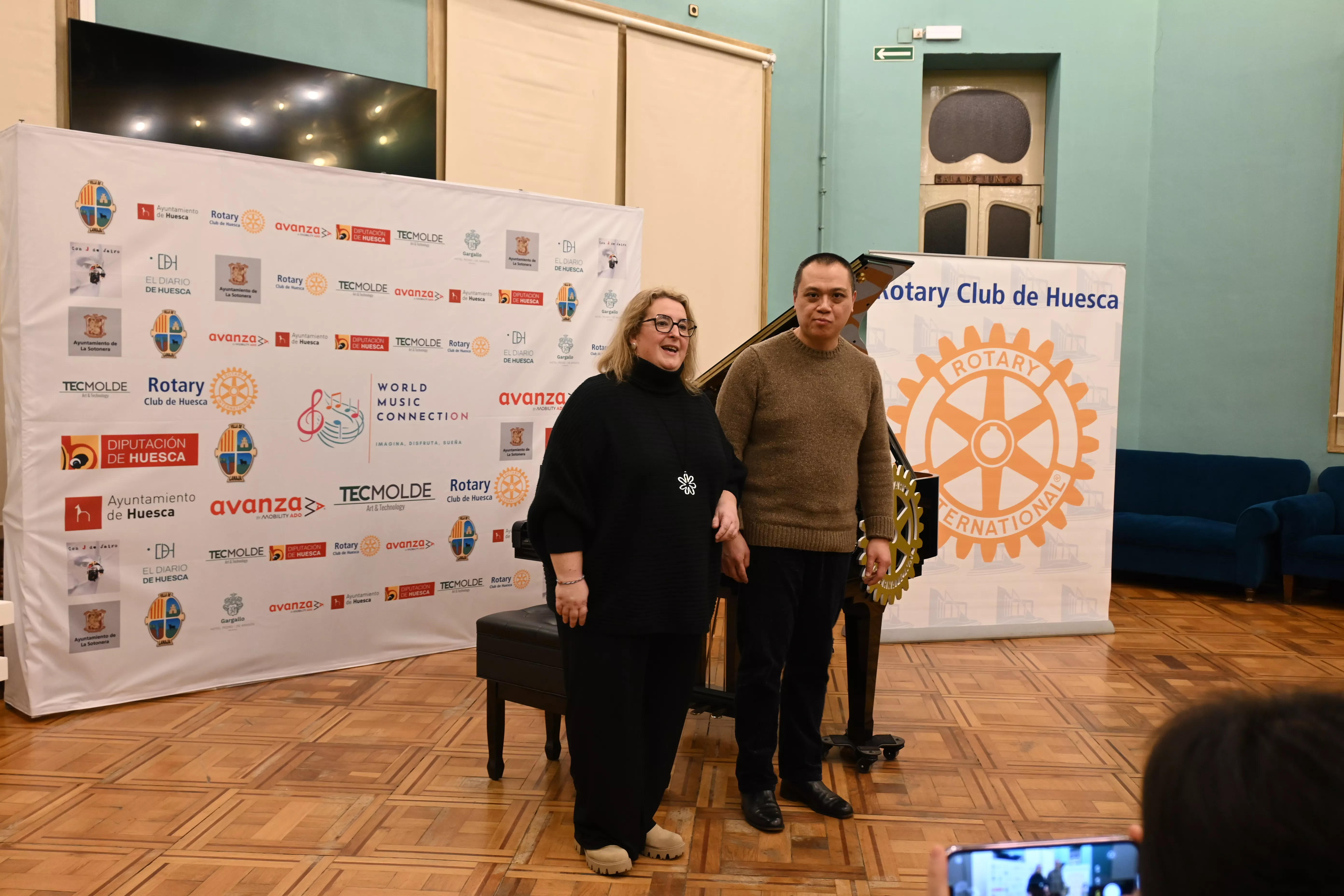 Concierto en el Casino Oscense para el Rotary Club. Foto Carlos Jalle