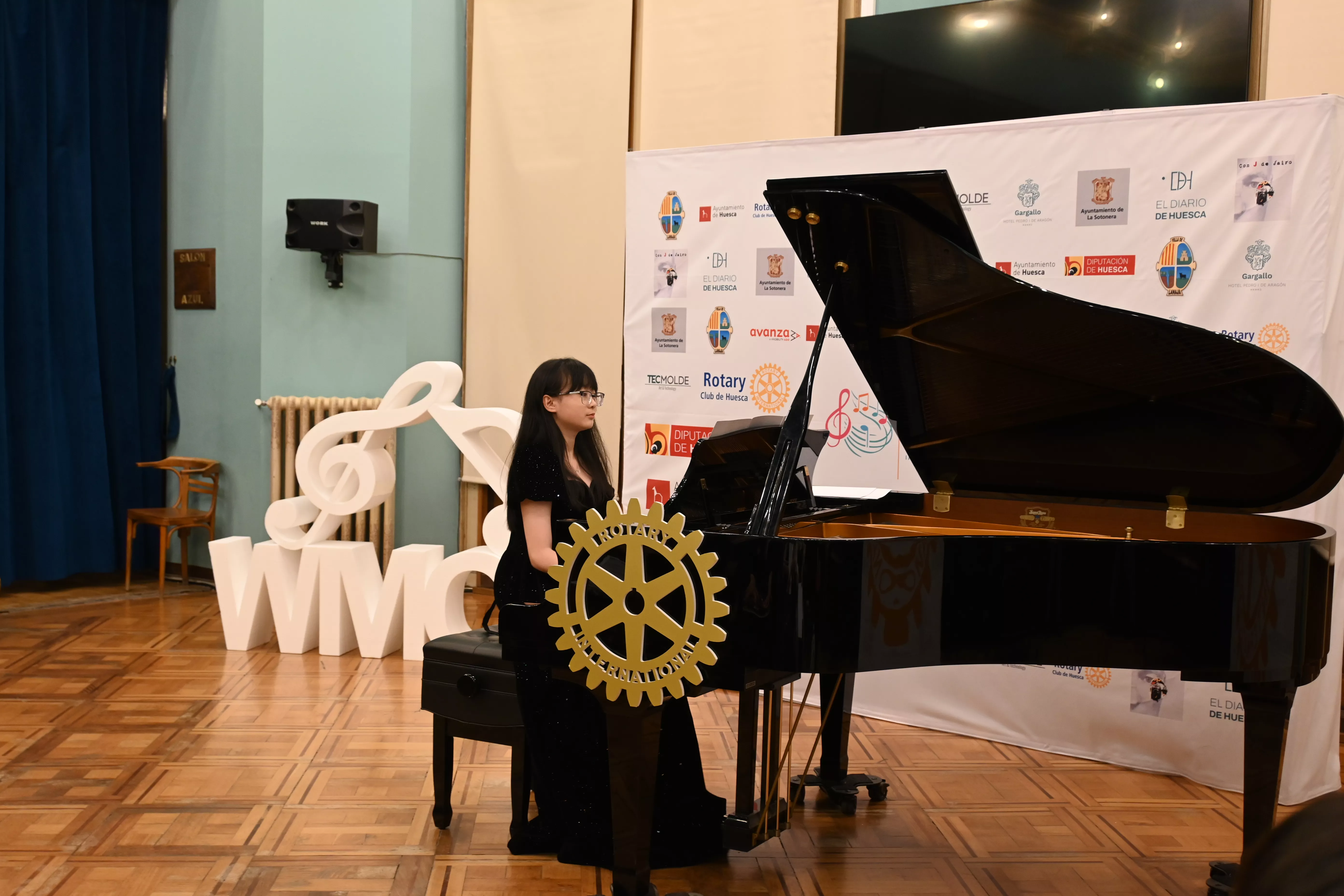 Concierto en el Casino Oscense para el Rotary Club. Foto Carlos Jalle