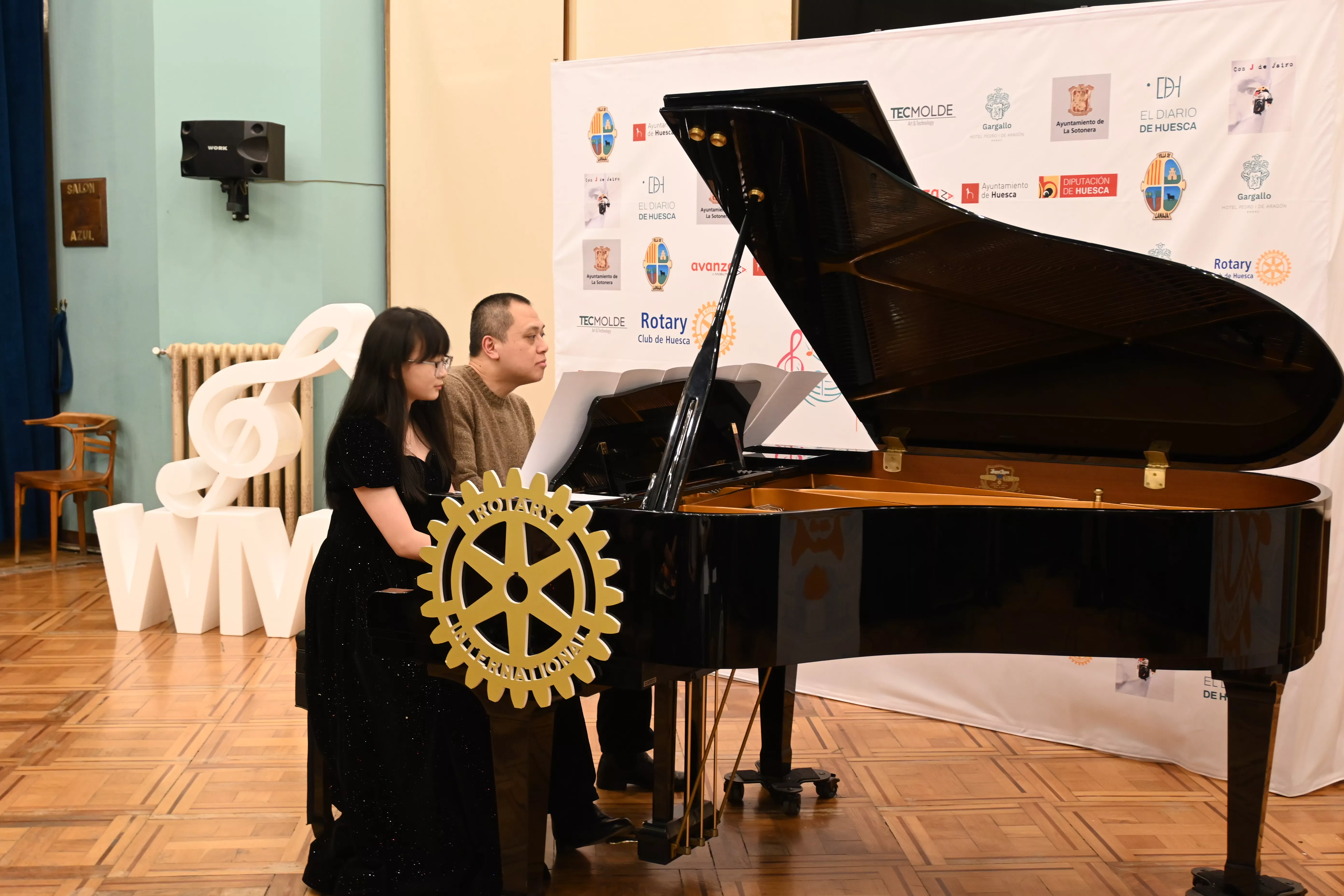 Concierto en el Casino Oscense para el Rotary Club. Foto Carlos Jalle