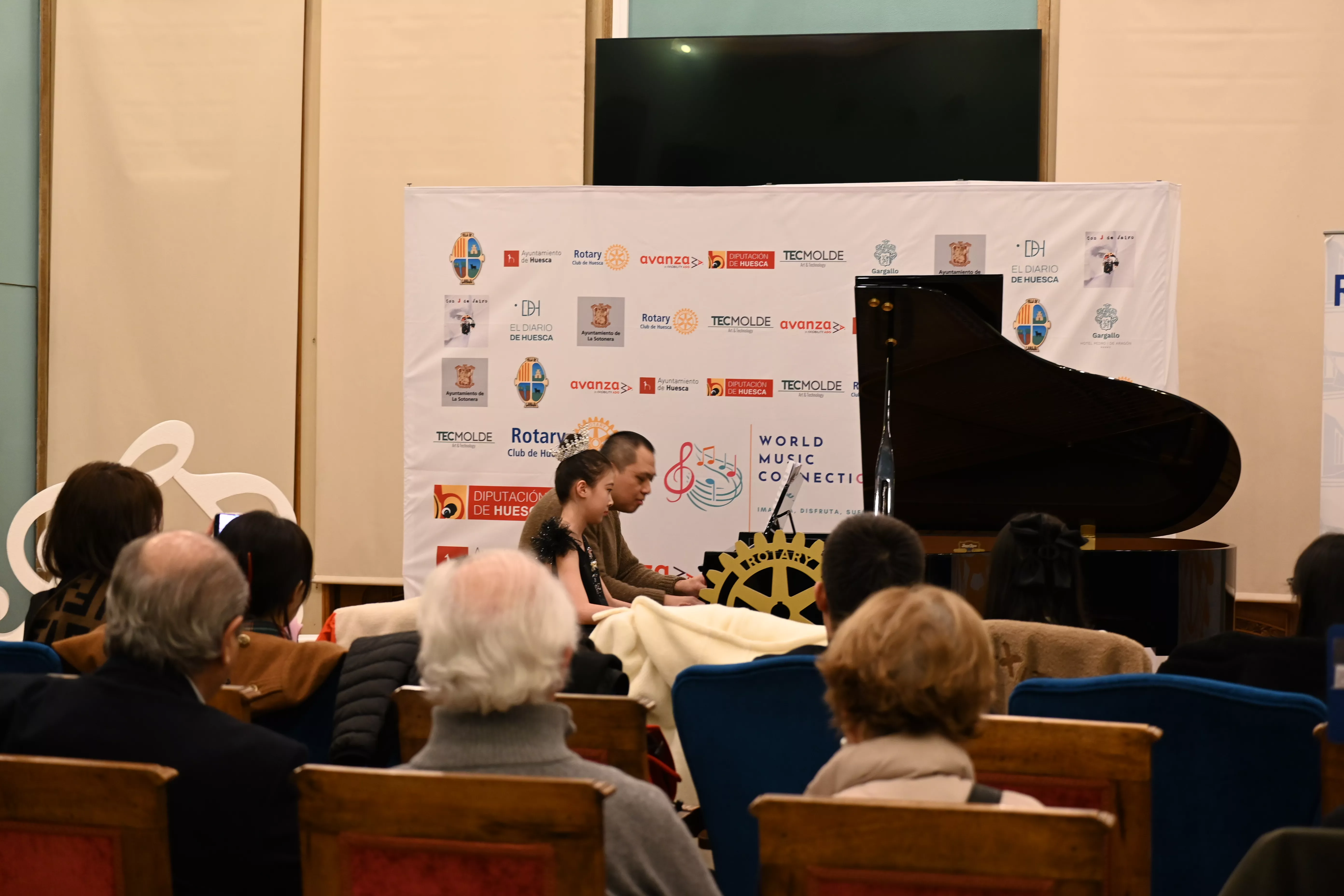 Concierto en el Casino Oscense para el Rotary Club. Foto Carlos Jalle