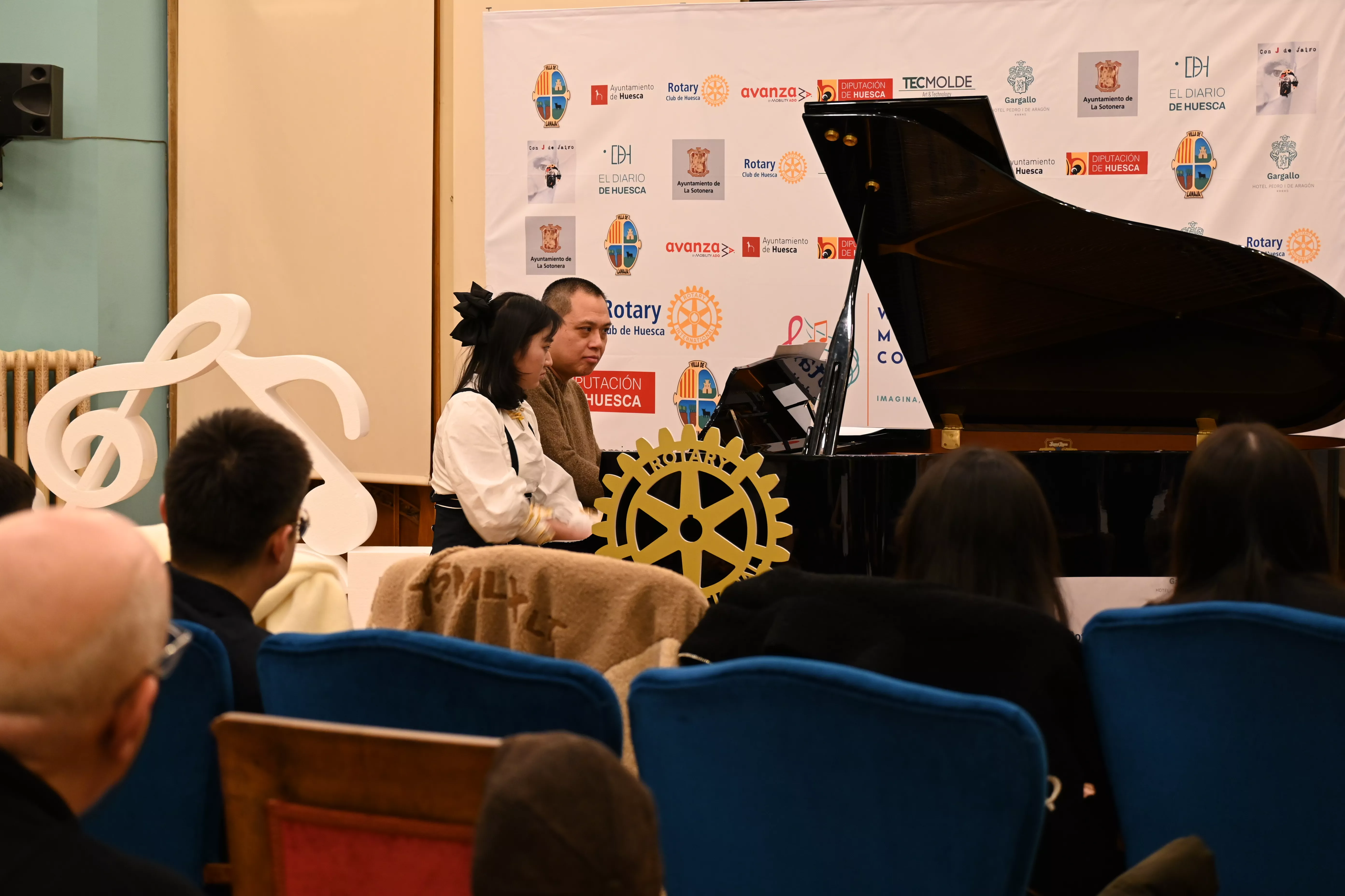 Concierto en el Casino Oscense para el Rotary Club. Foto Carlos Jalle