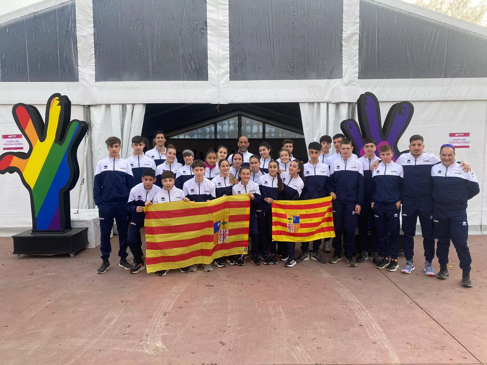 Selecciones de Aragón Sub-16 y Sub-18 en Getafe.