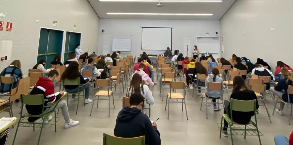 Clase de Educación Secundaria en un colegio de Aragón